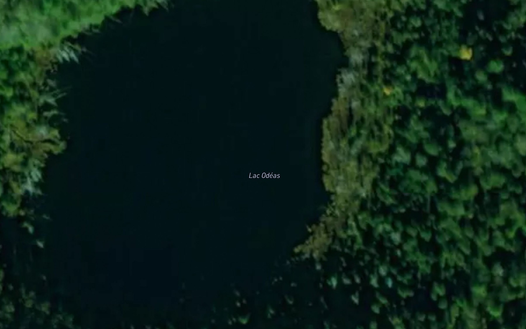 Satellite map of the Lac Odeas
