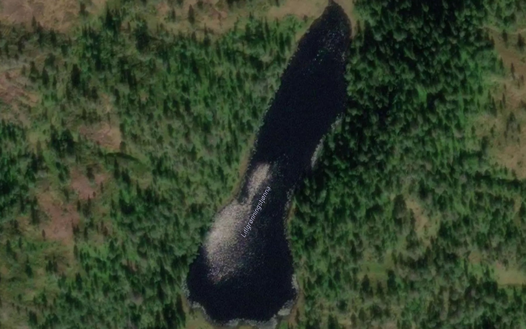 Satellite map of the Litlgronningstjorna
