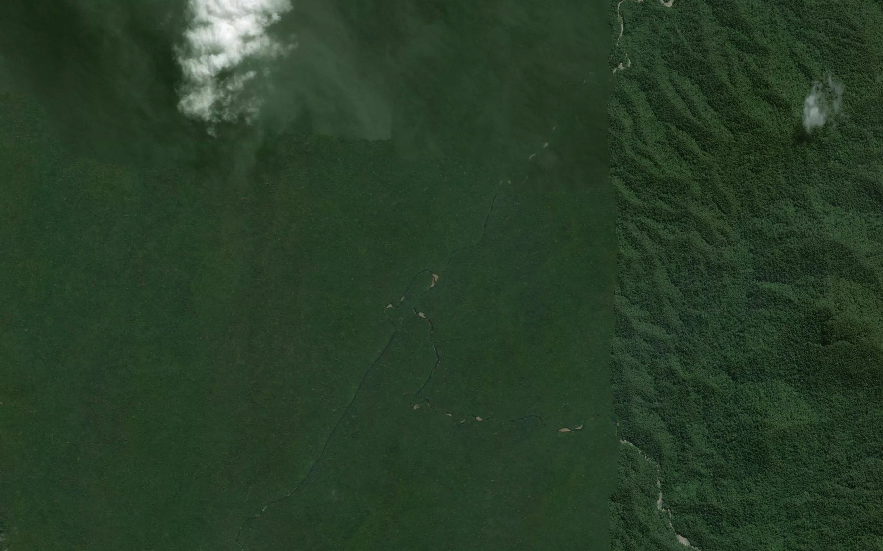 Satellite map of the Sungai Tuwau