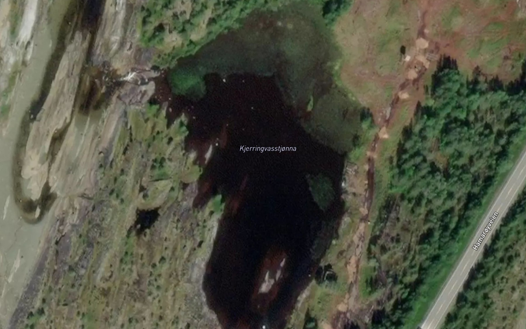 Satellite map of the Kjerringvasstjonna