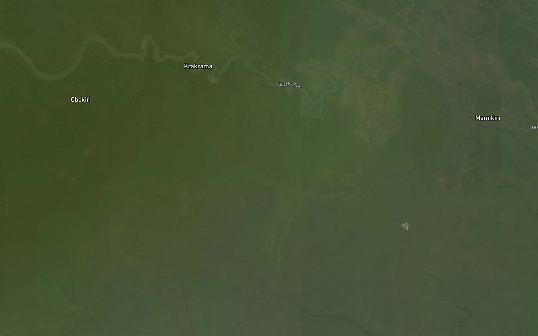 Satellite map of the Olokolo Creek