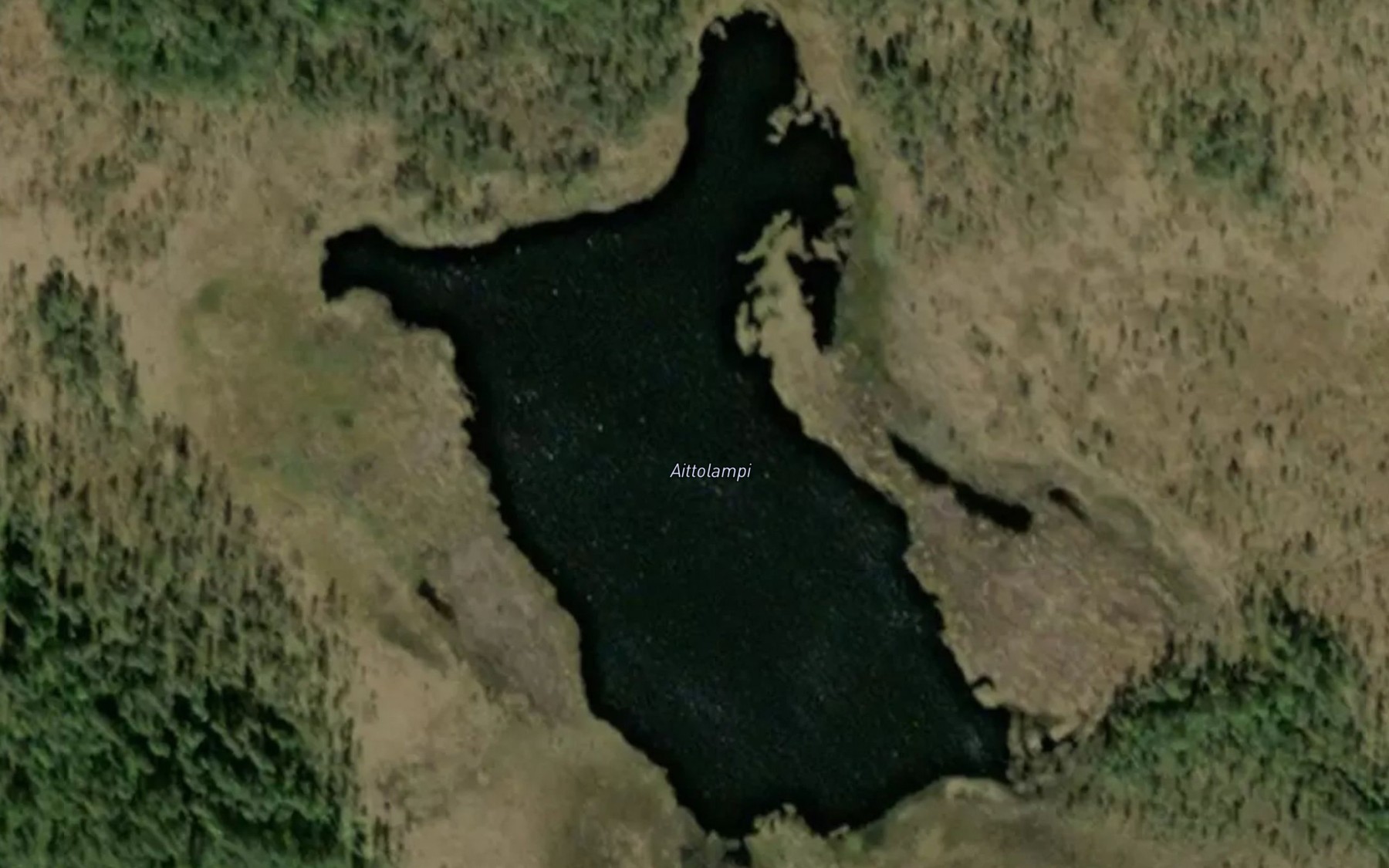 Satellite map of the Aittolampi