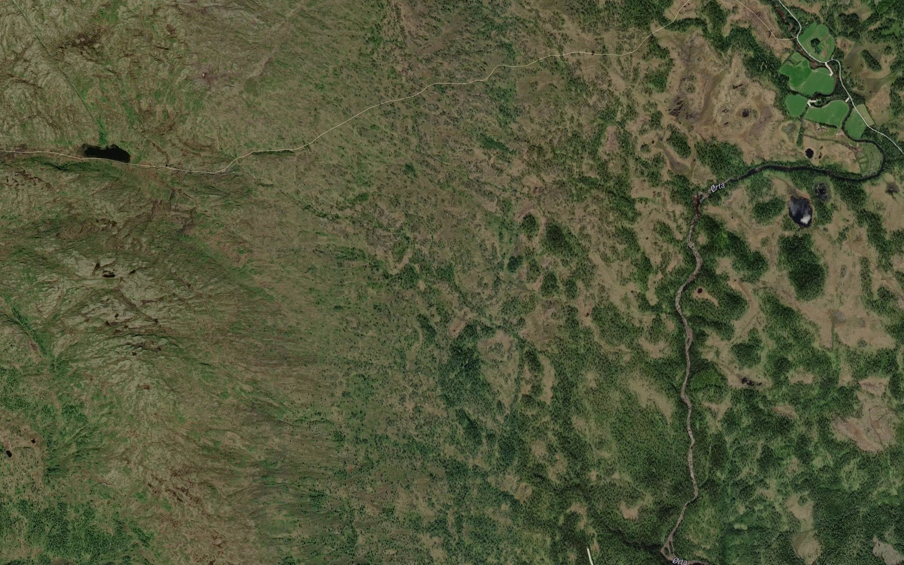 Satellite map of the Storalvora