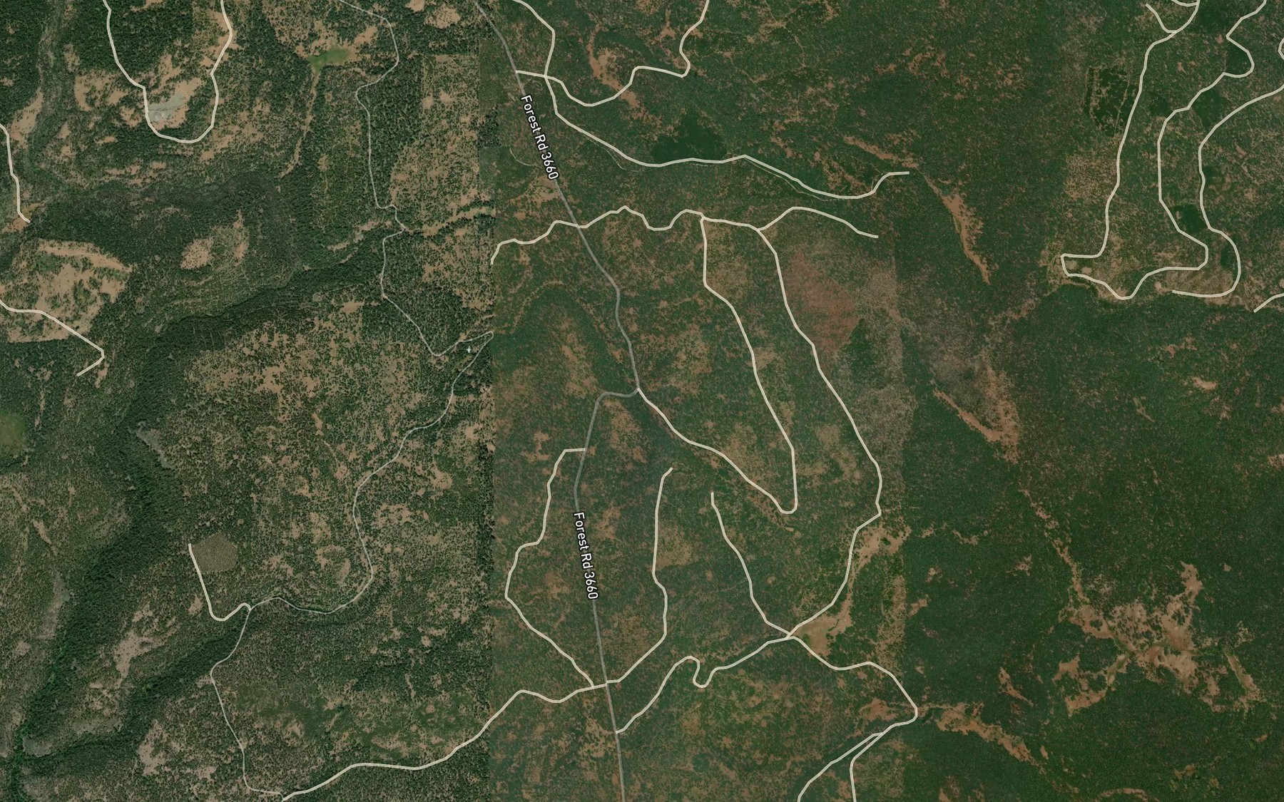 Satellite map of the Round Spring