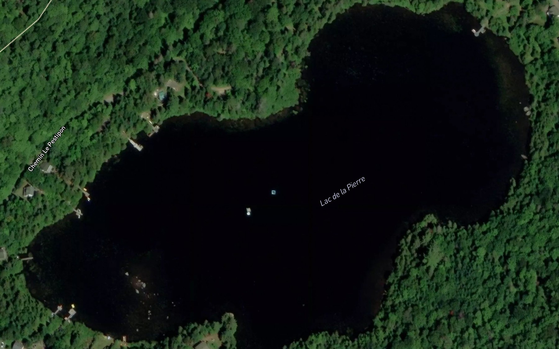 Satellite map of the Lac de la Pierre