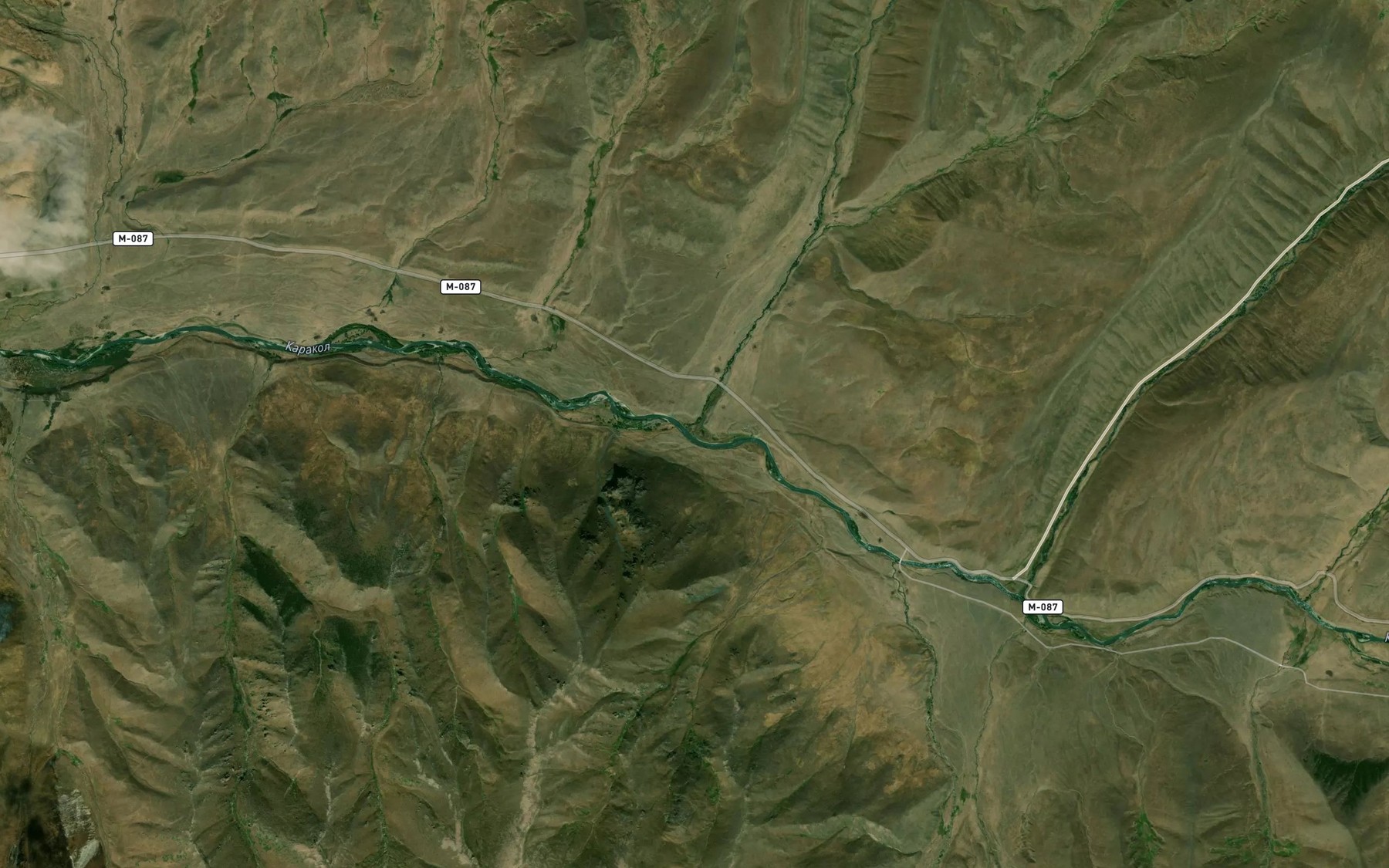 Satellite map of the Teren-Dzhylamysh