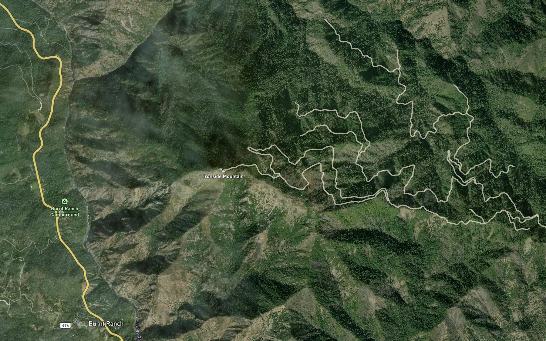 Satellite map of the Zeigler Spring