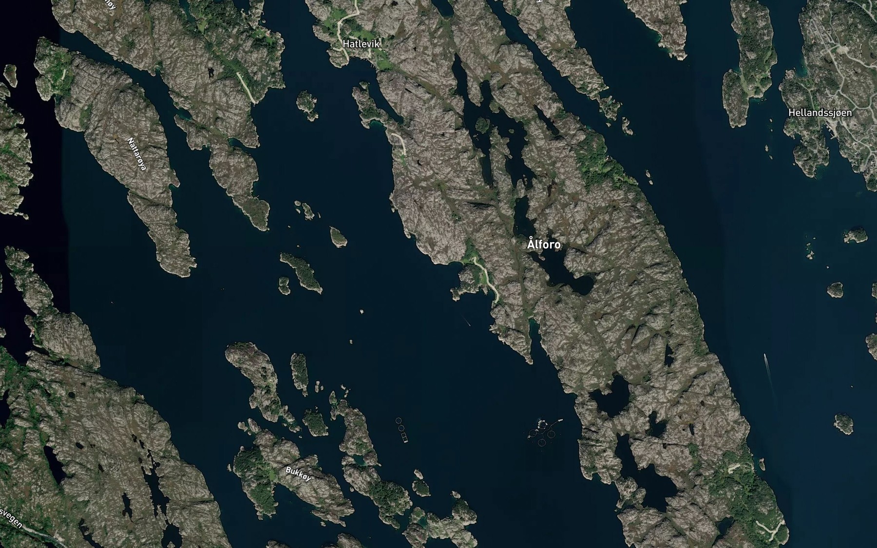 Satellite map of the Nordre Kuvik
