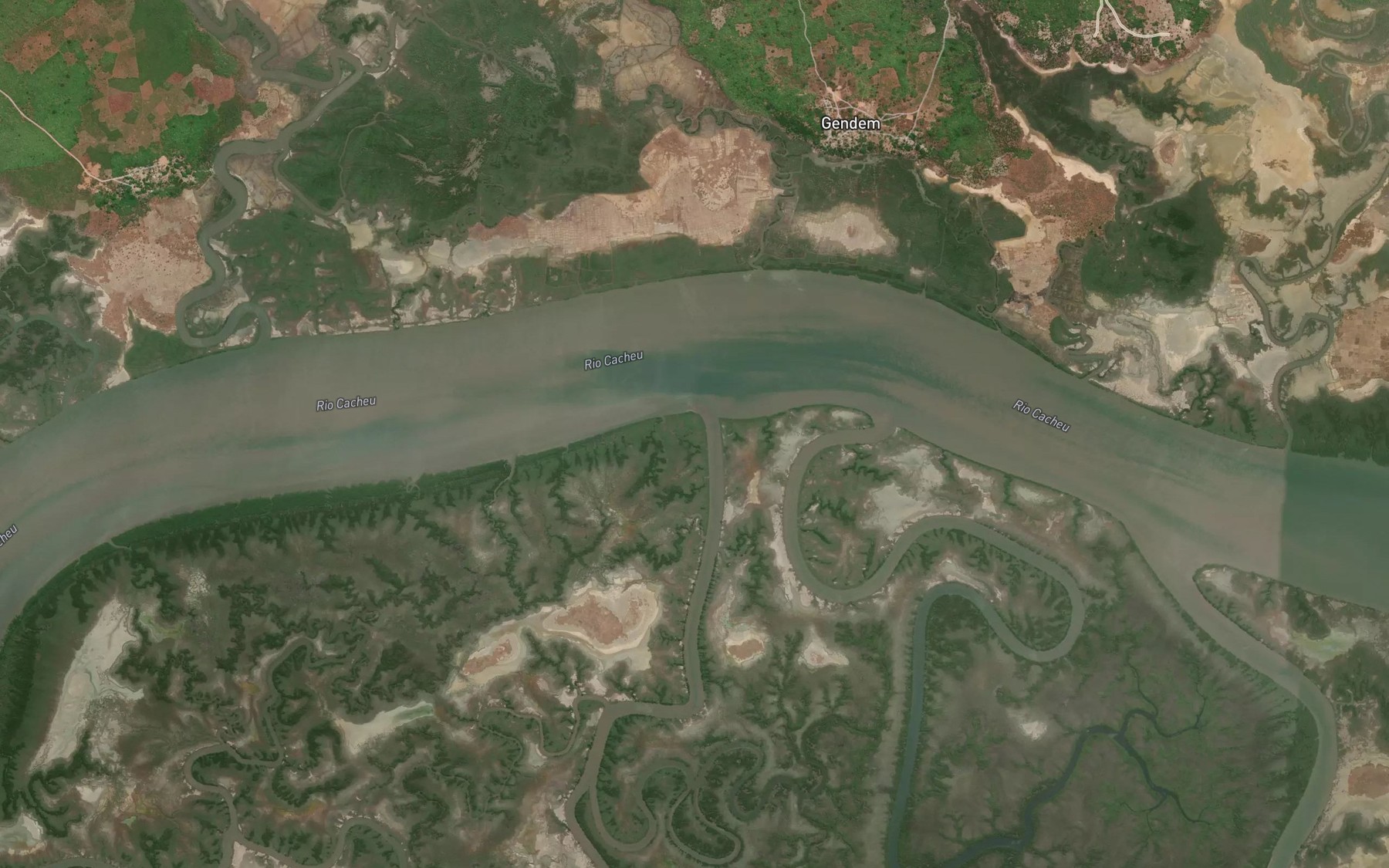 Satellite map of the Rio Lenha