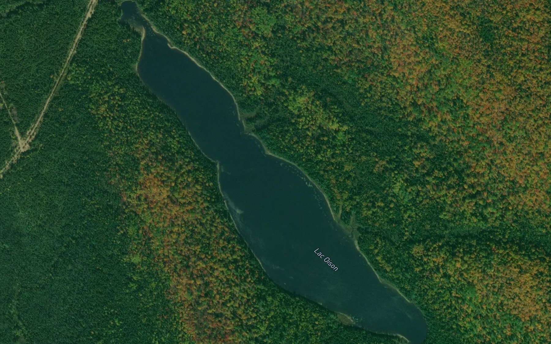 Satellite map of the Lac Oison