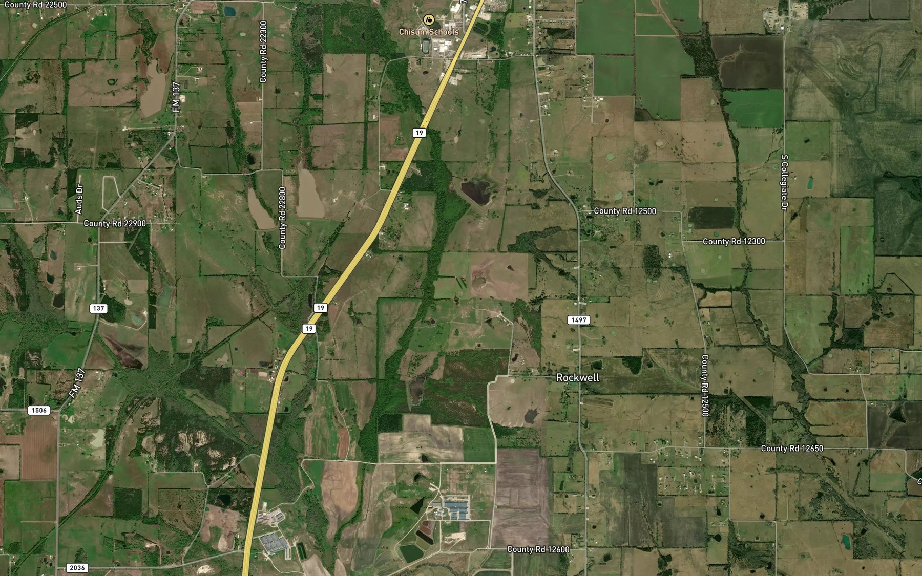 Satellite map of the Soil Conservation Service Site 13 Reservoir