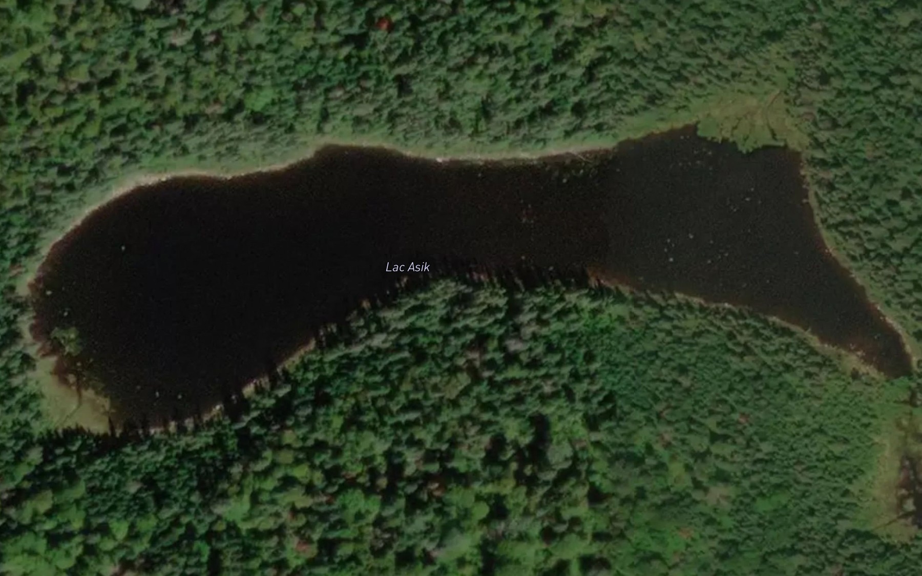 Satellite map of the Lac Asik