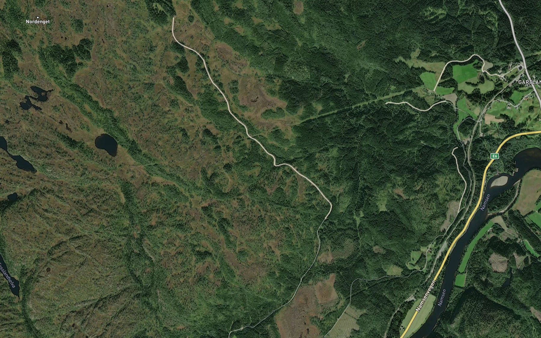 Satellite map of the Bergsengdalbekken
