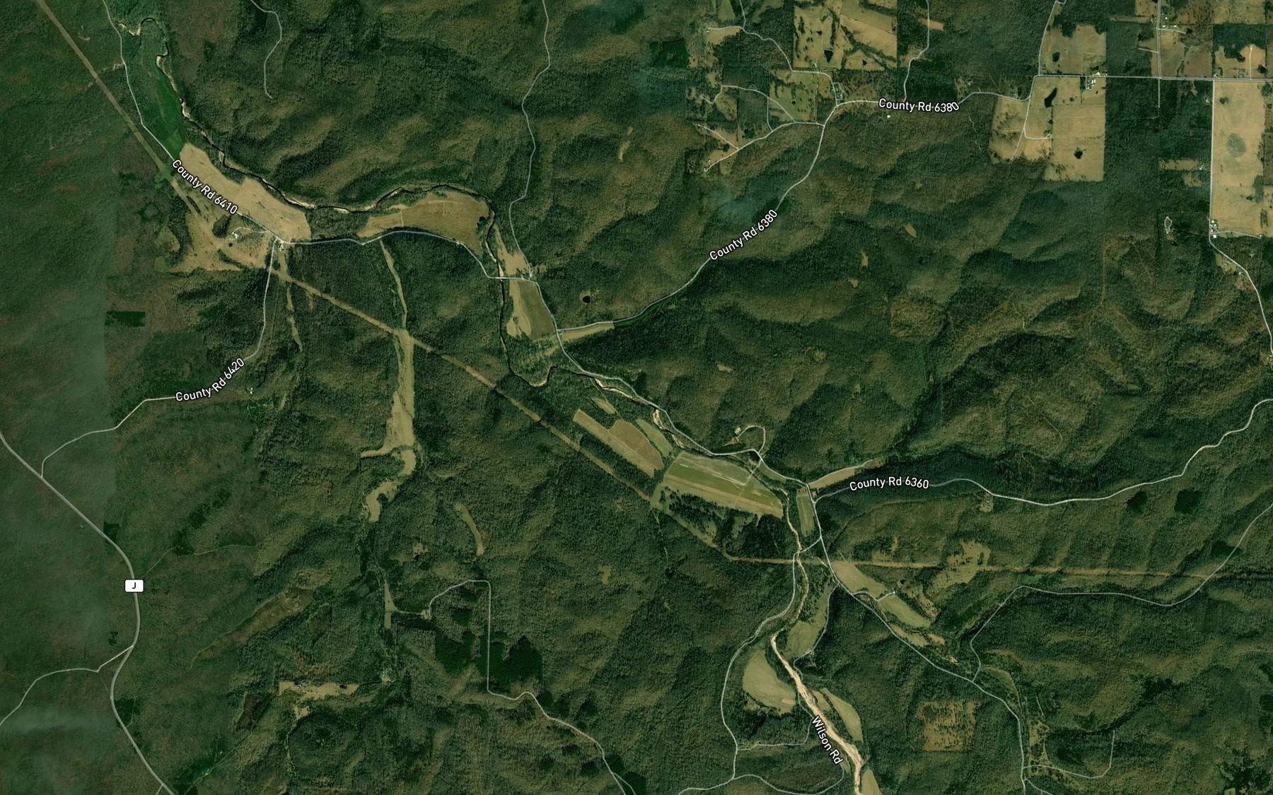 Satellite map of the Relfe Spring