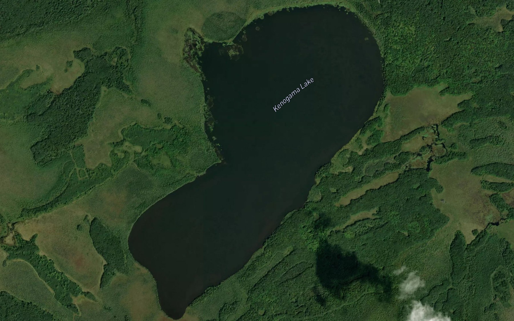 Satellite map of the Kenogama Lake