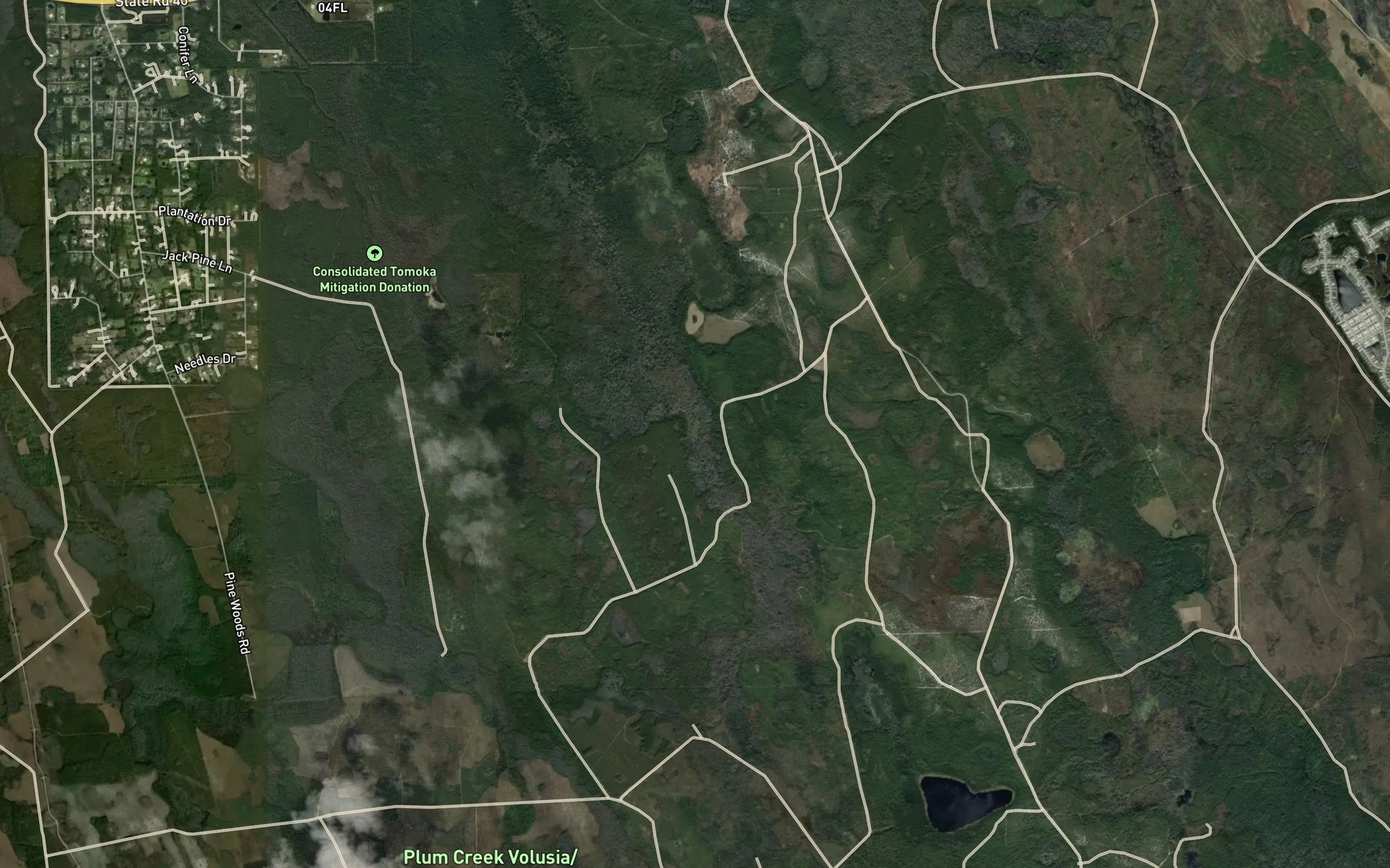 Satellite map of the Bonnet Lake