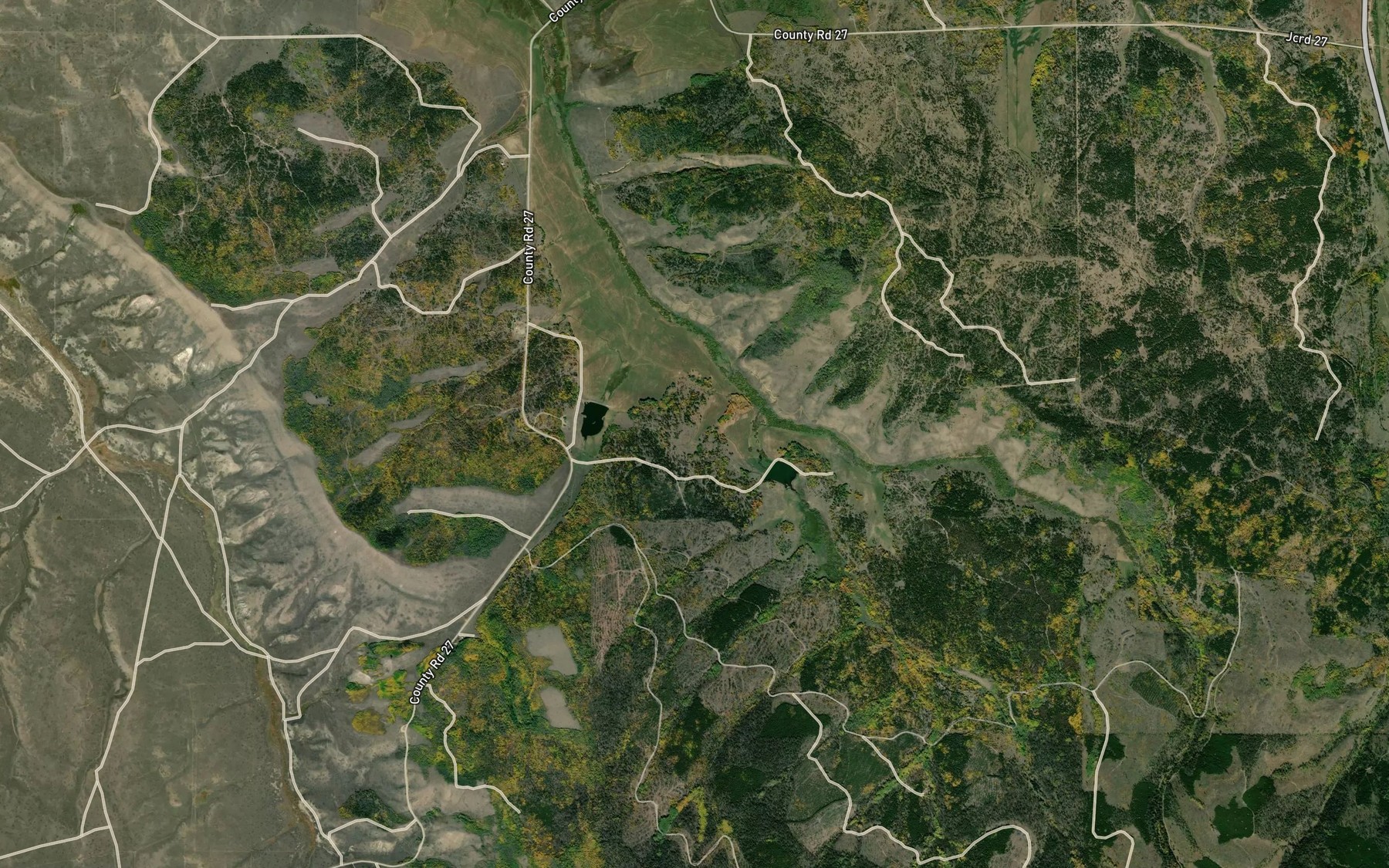 Satellite map of the Orb Ditch