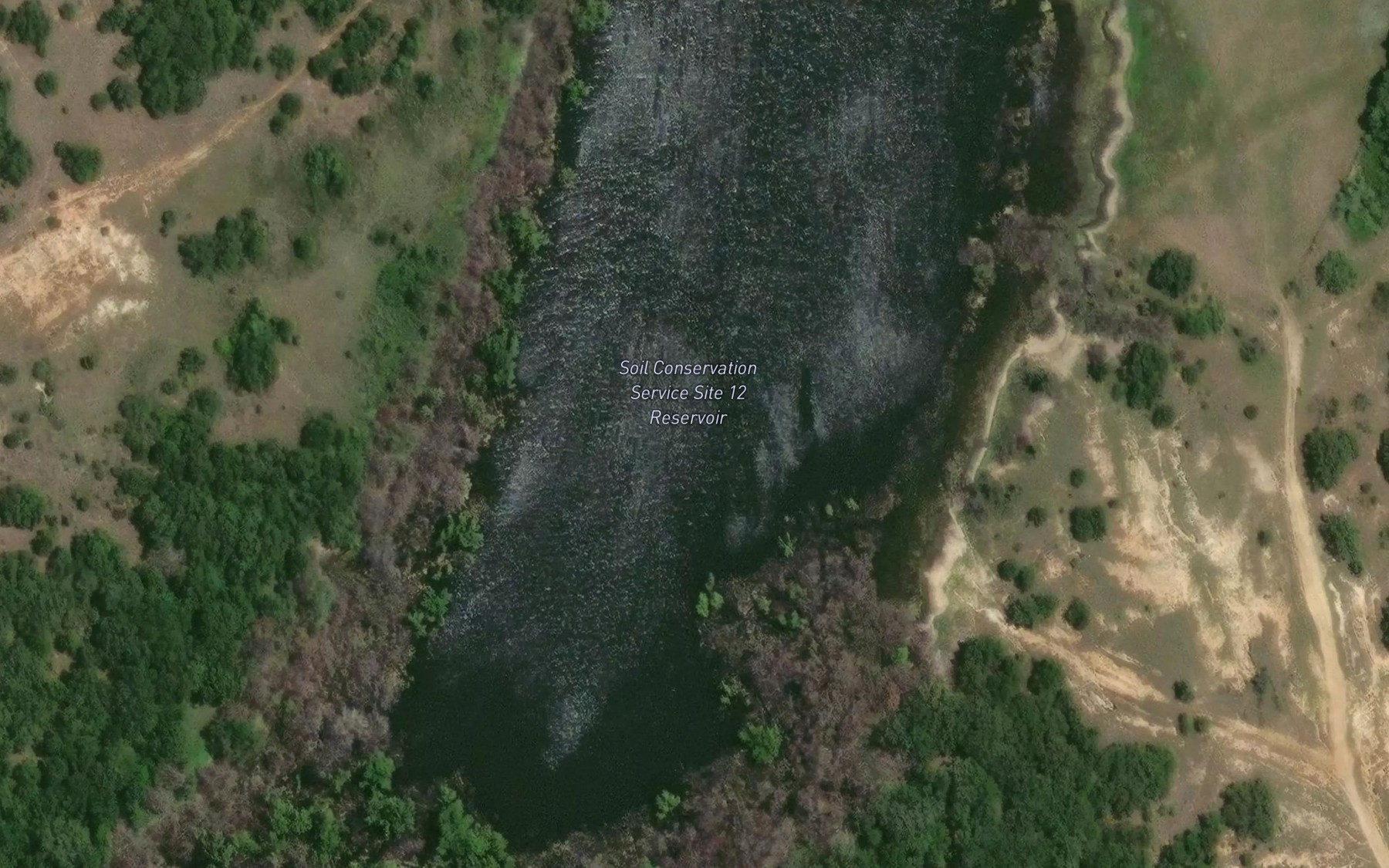 Satellite map of the Reservoir Number Twelve