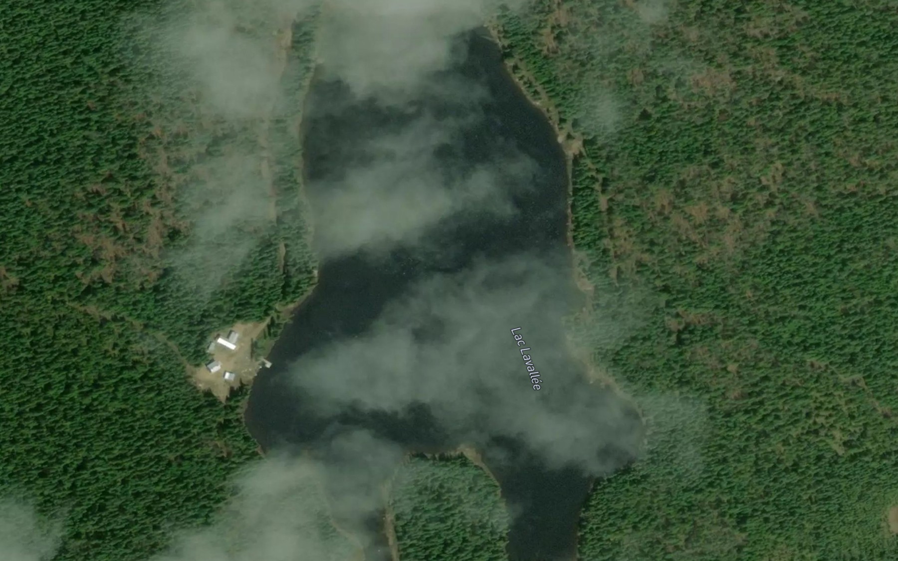 Satellite map of the Lac Lavallee