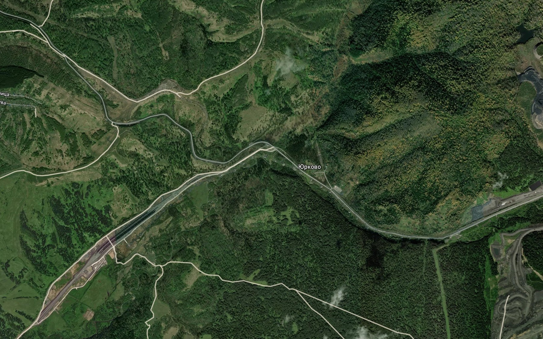 Satellite map of the Chernyy Kaltanchik