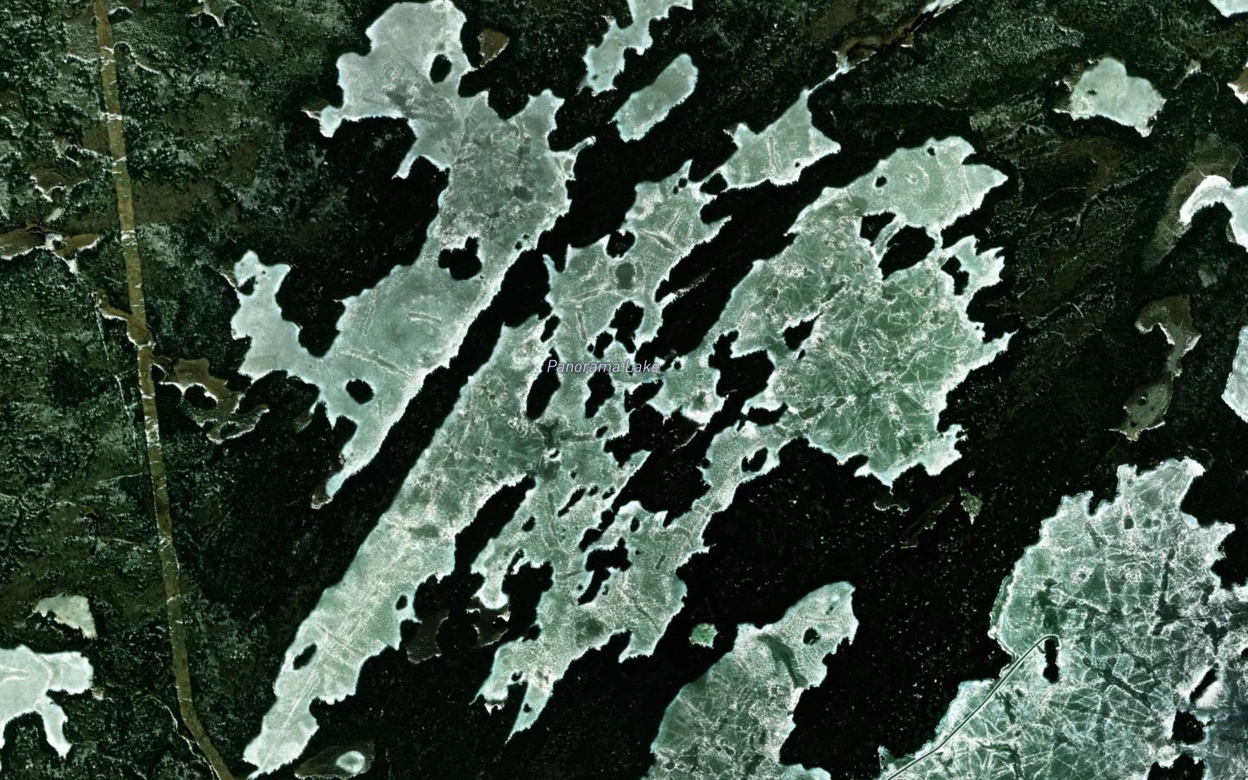 Satellite map of the Panorama Lake
