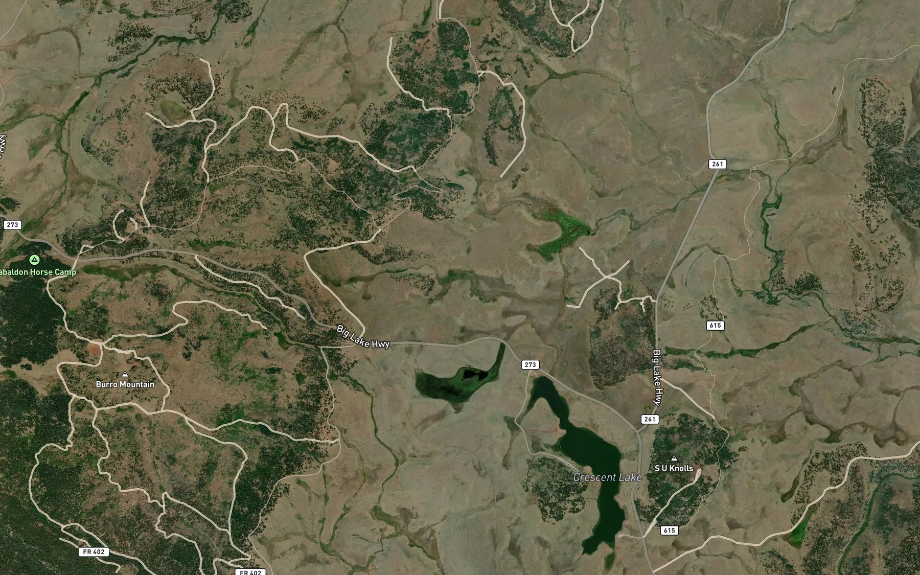 Satellite map of the Merlyn Spring