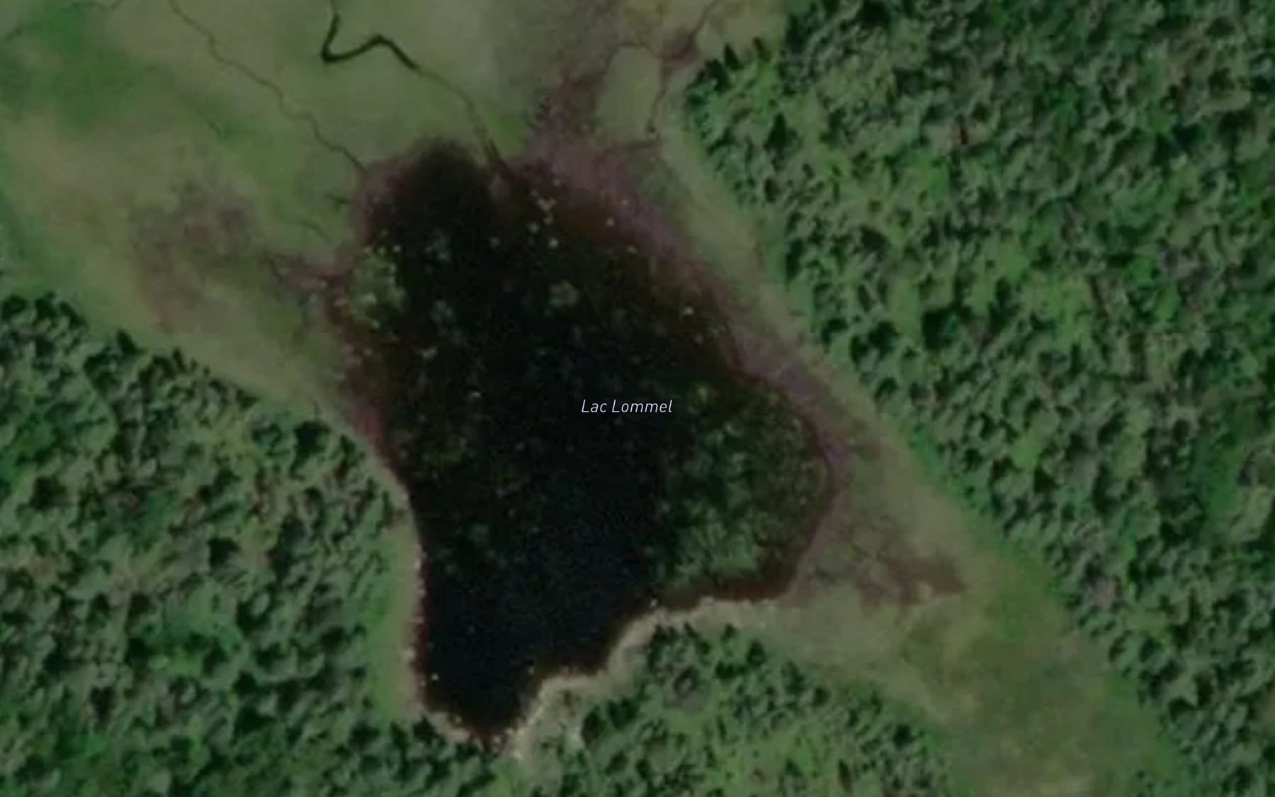Satellite map of the Lac Lommel