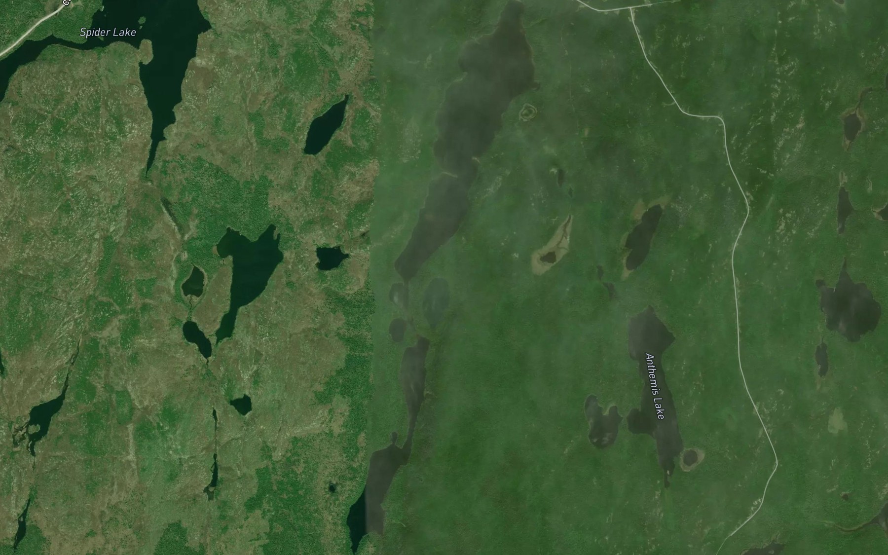 Satellite map of the Eaglecrest Lake