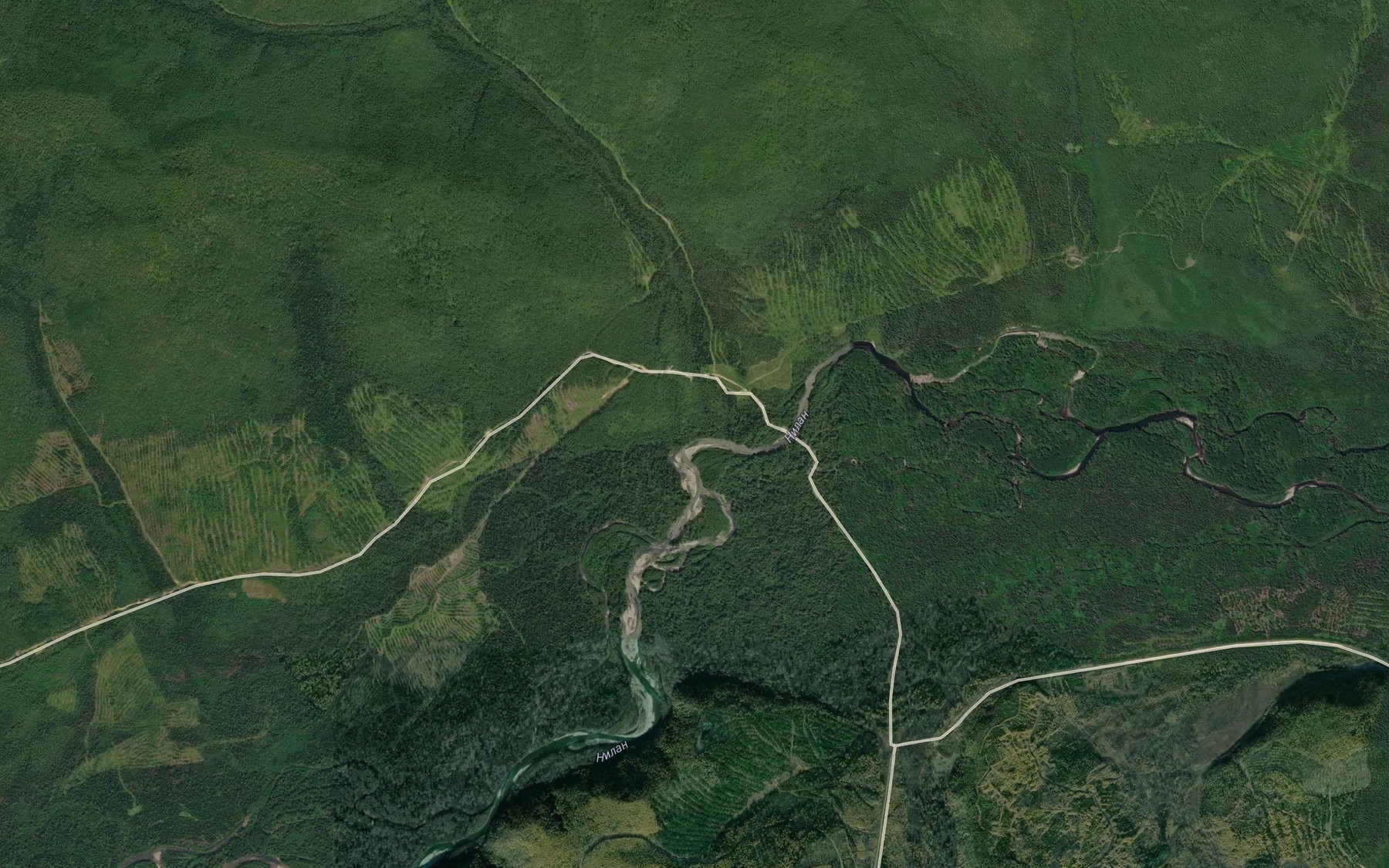 Satellite map of the Vstrechnyy