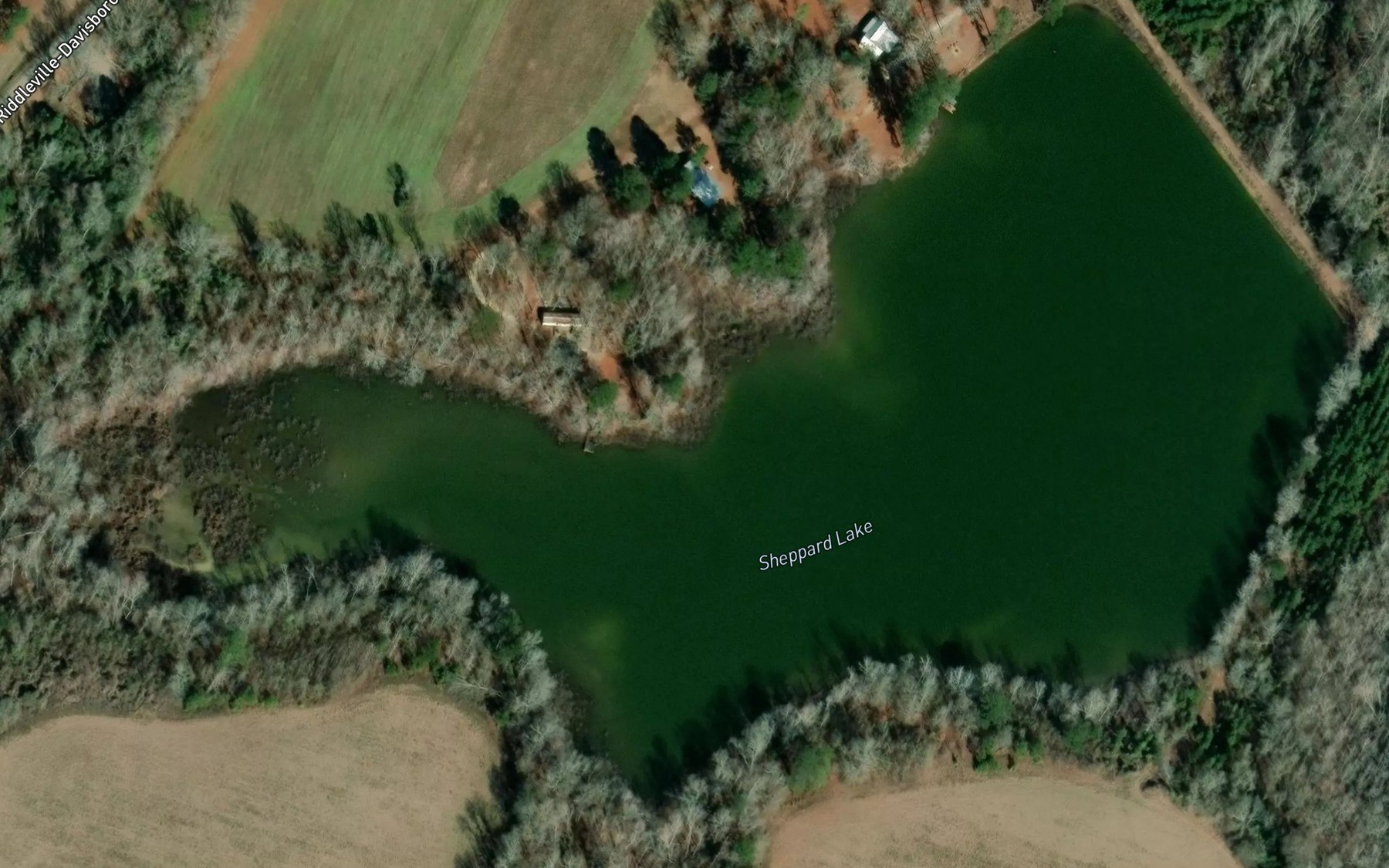 Satellite map of the Sheppard Lake