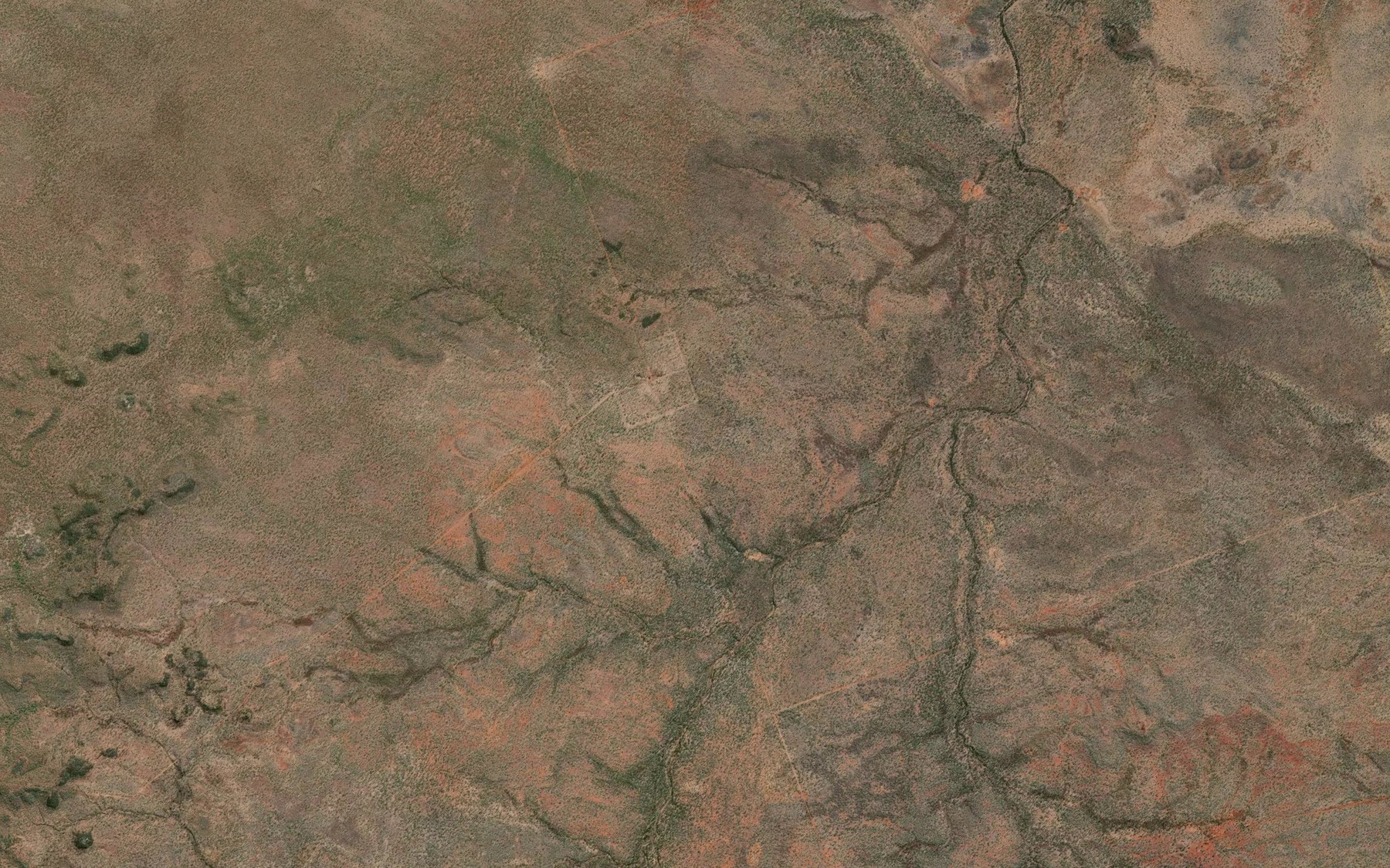 Satellite map of the Gorgon Creek