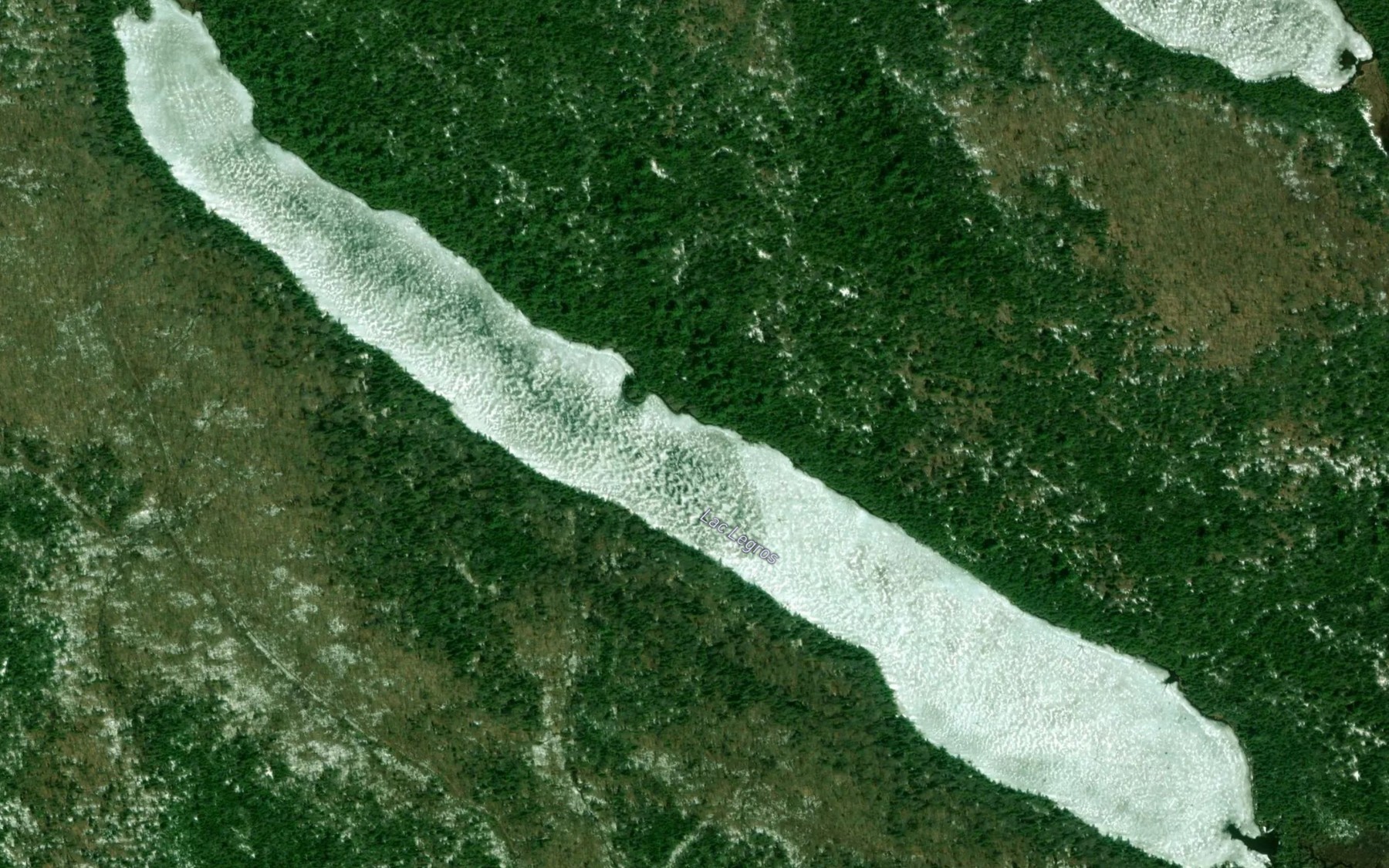 Satellite map of the Lac Legros