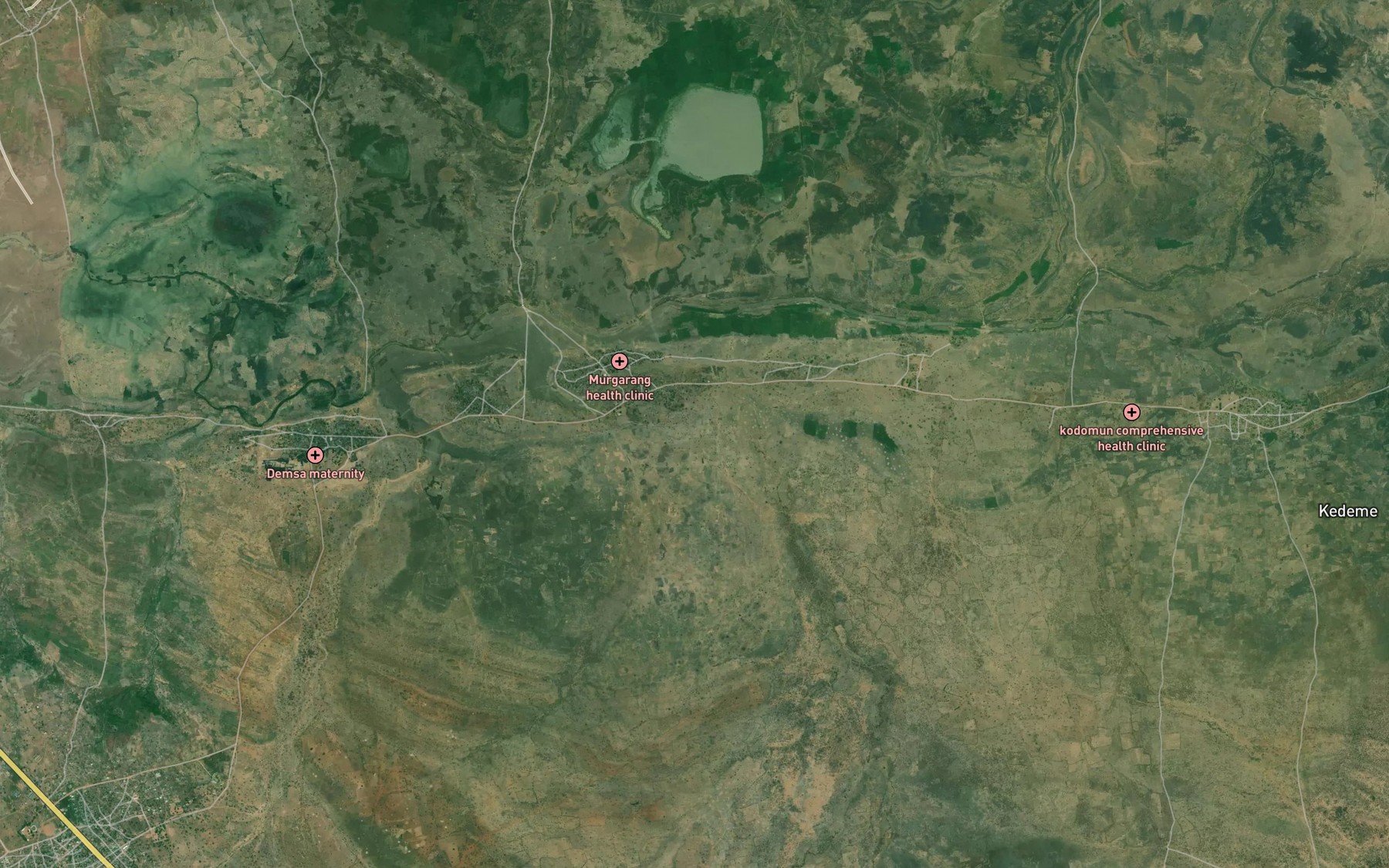 Satellite map of the Mayo Nzikgarua
