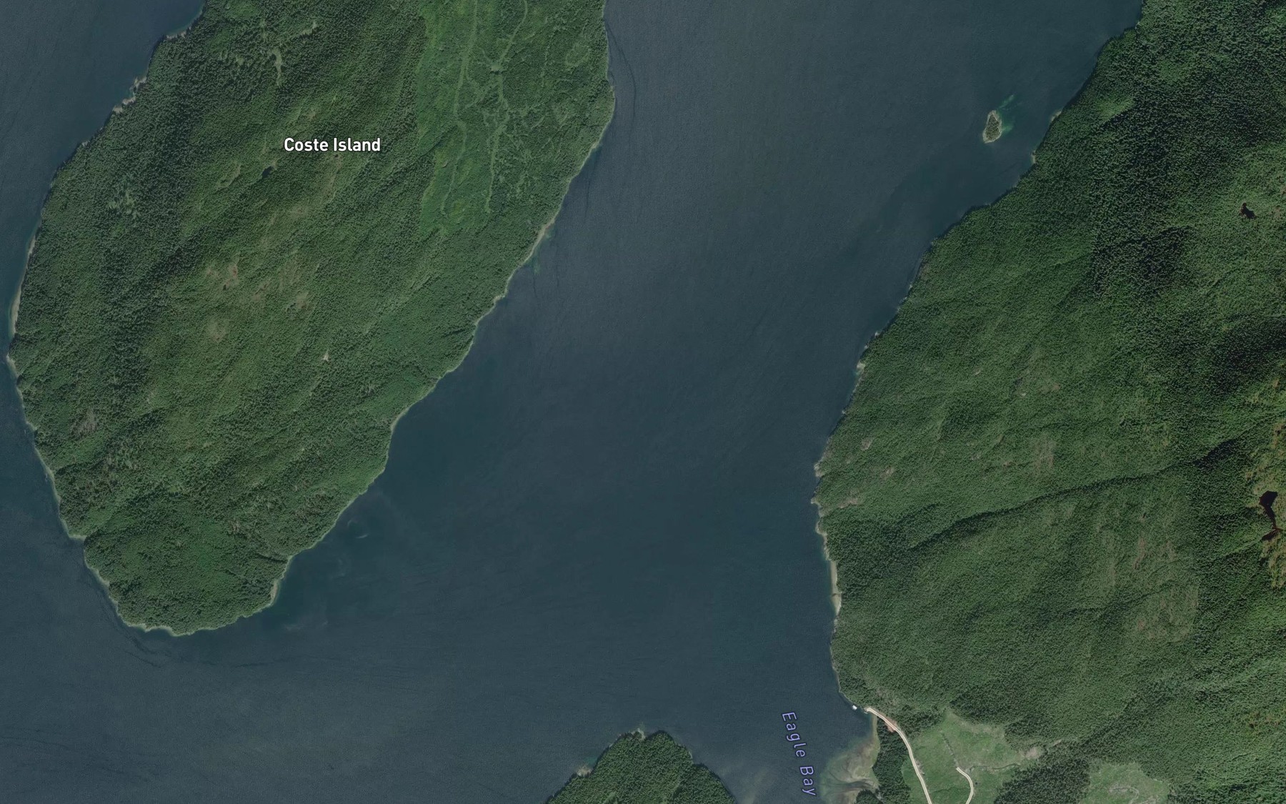 Satellite map of the Amos Passage