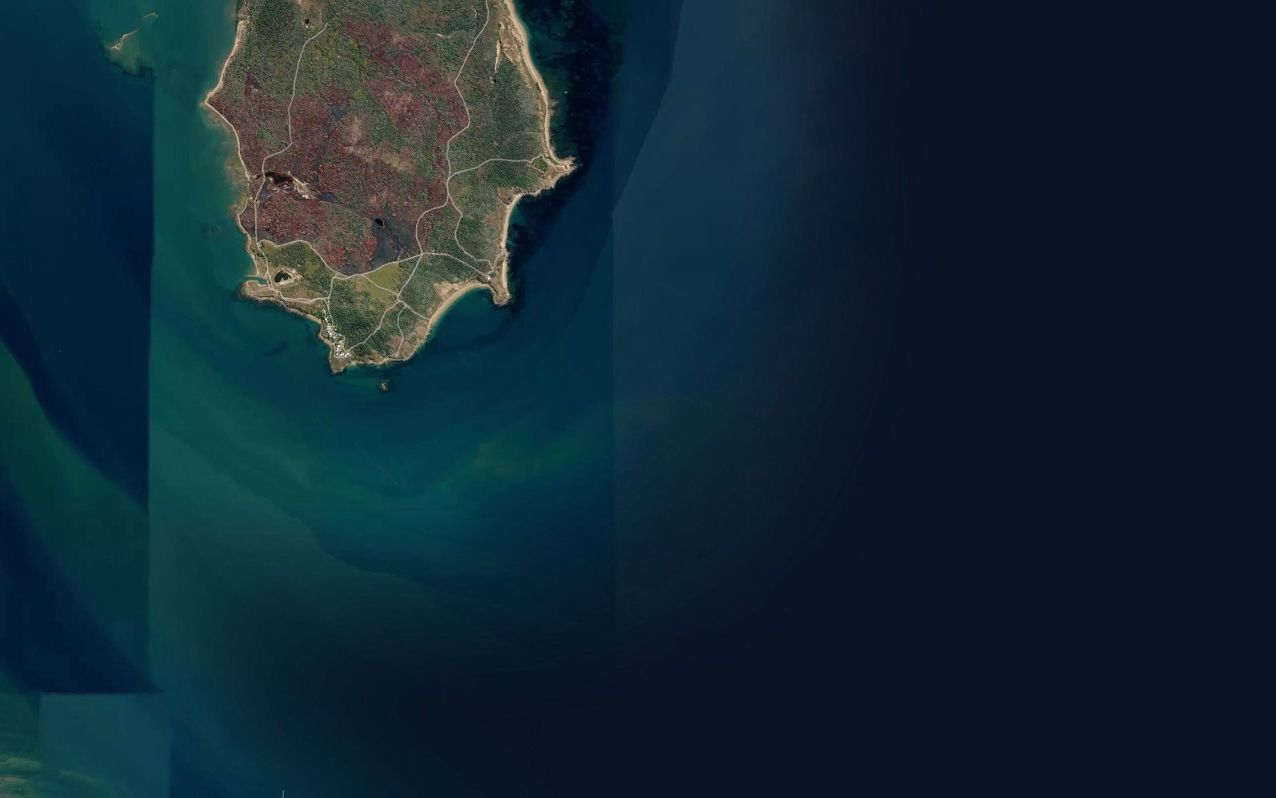 Satellite map of the North Channel