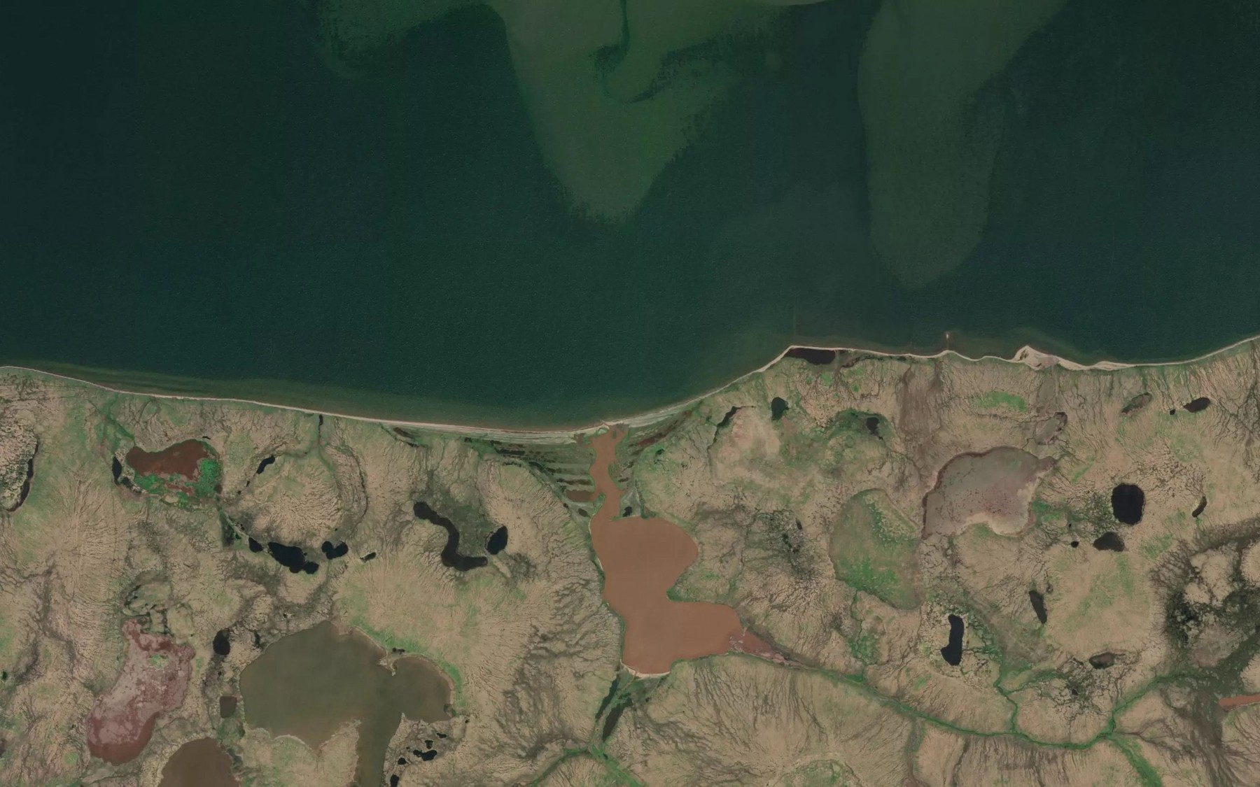 Satellite map of the Ohlegek Creek