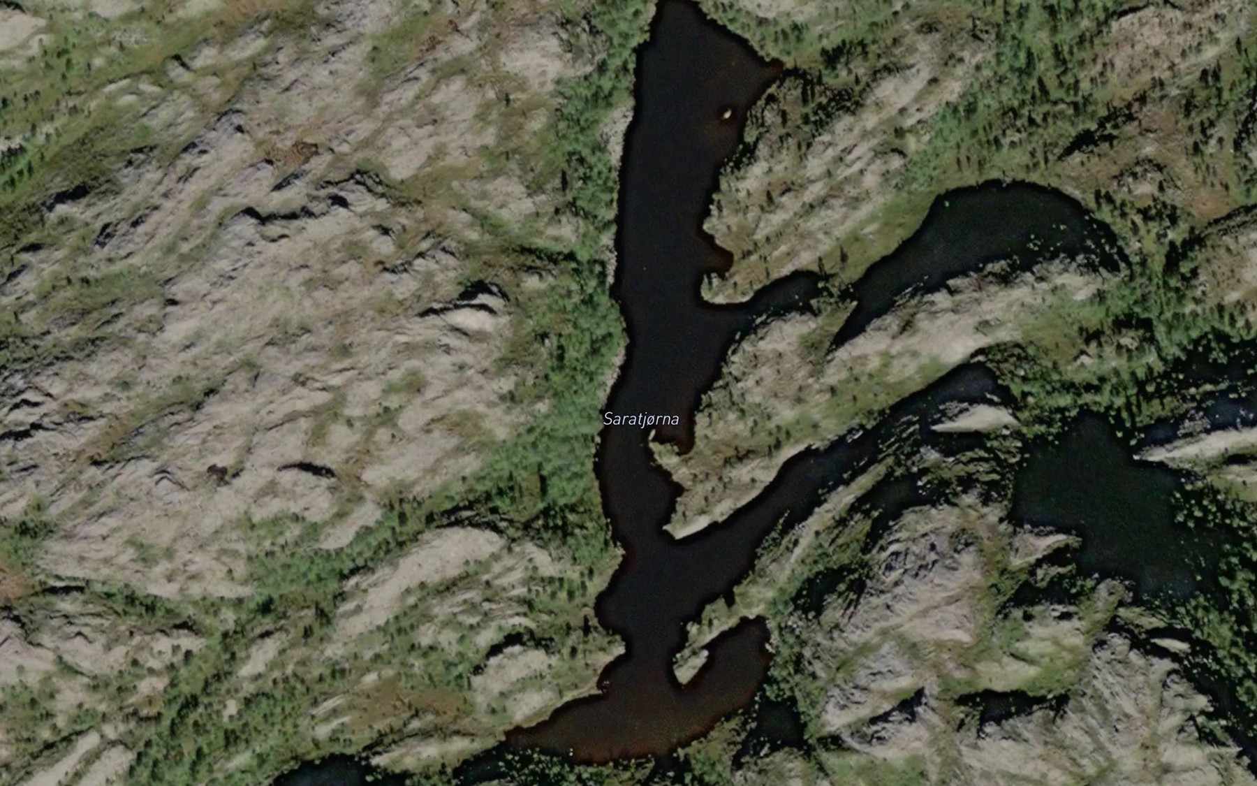 Satellite map of the Saratjorna