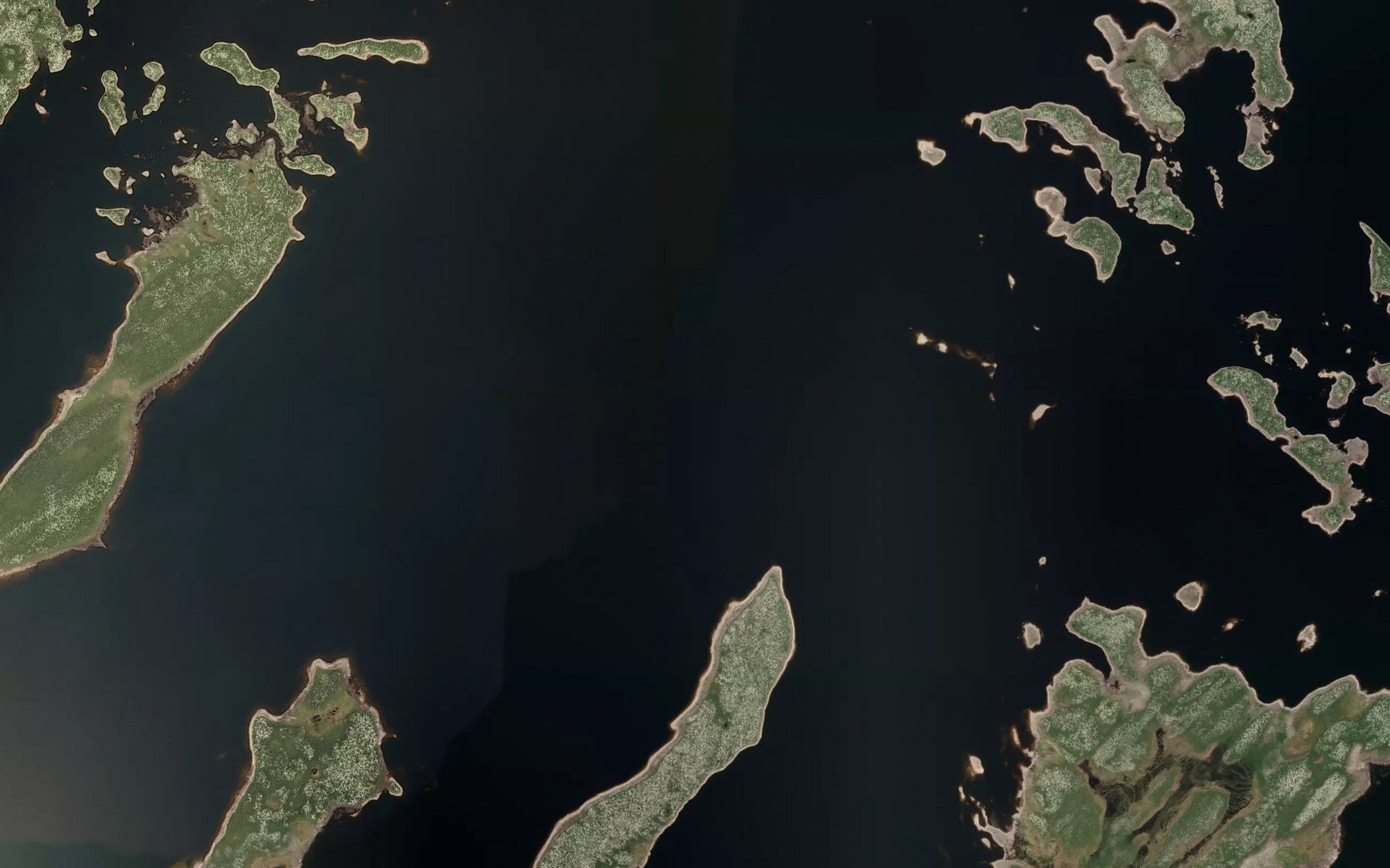 Satellite map of the Lac Chaumont