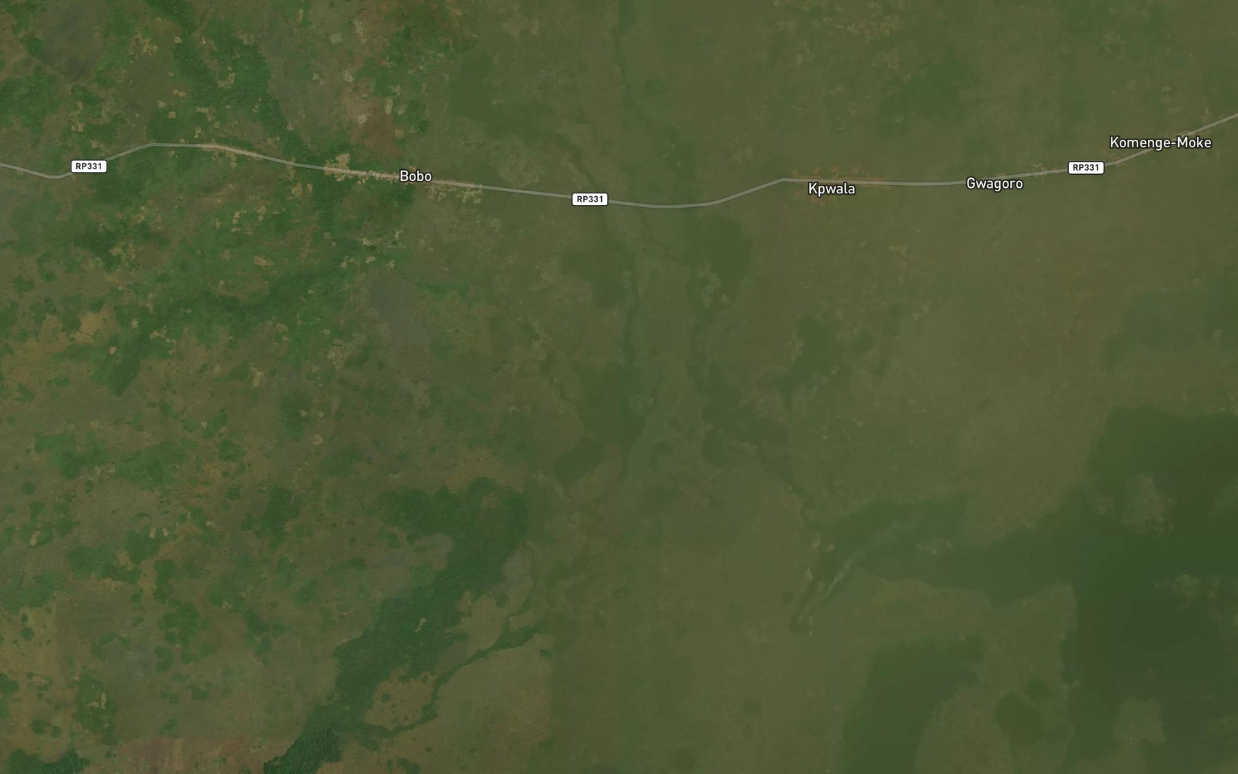 Satellite map of the Gobole