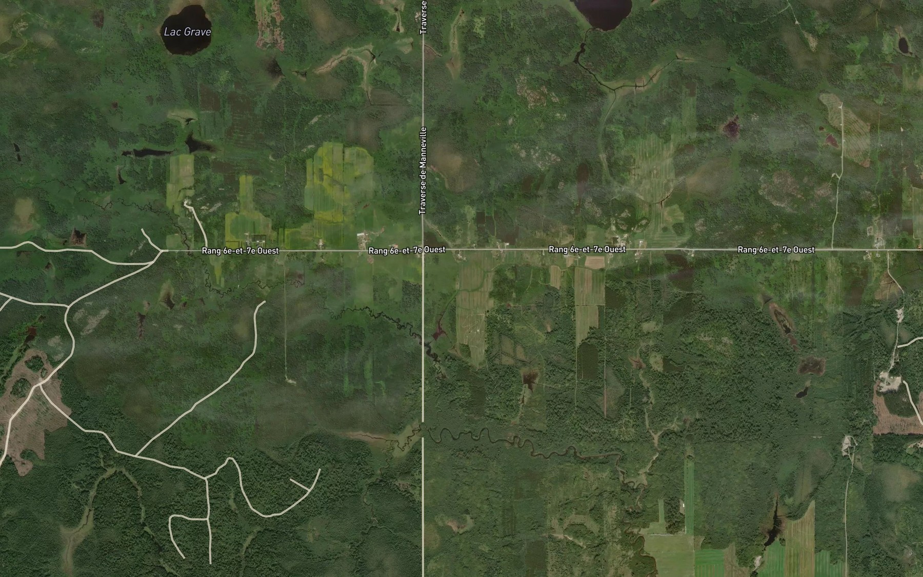 Satellite map of the Ruisseau Gelinas