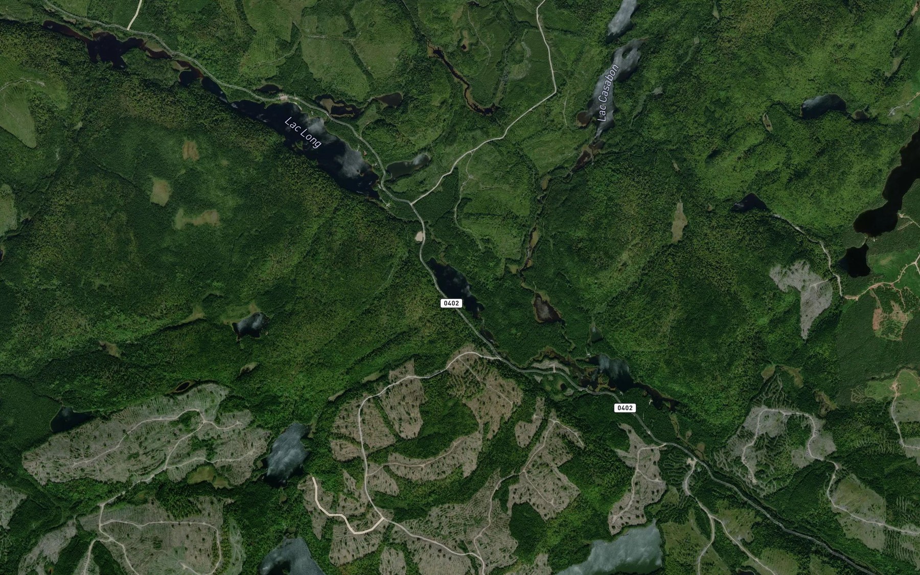 Satellite map of the Lac du Roitelet