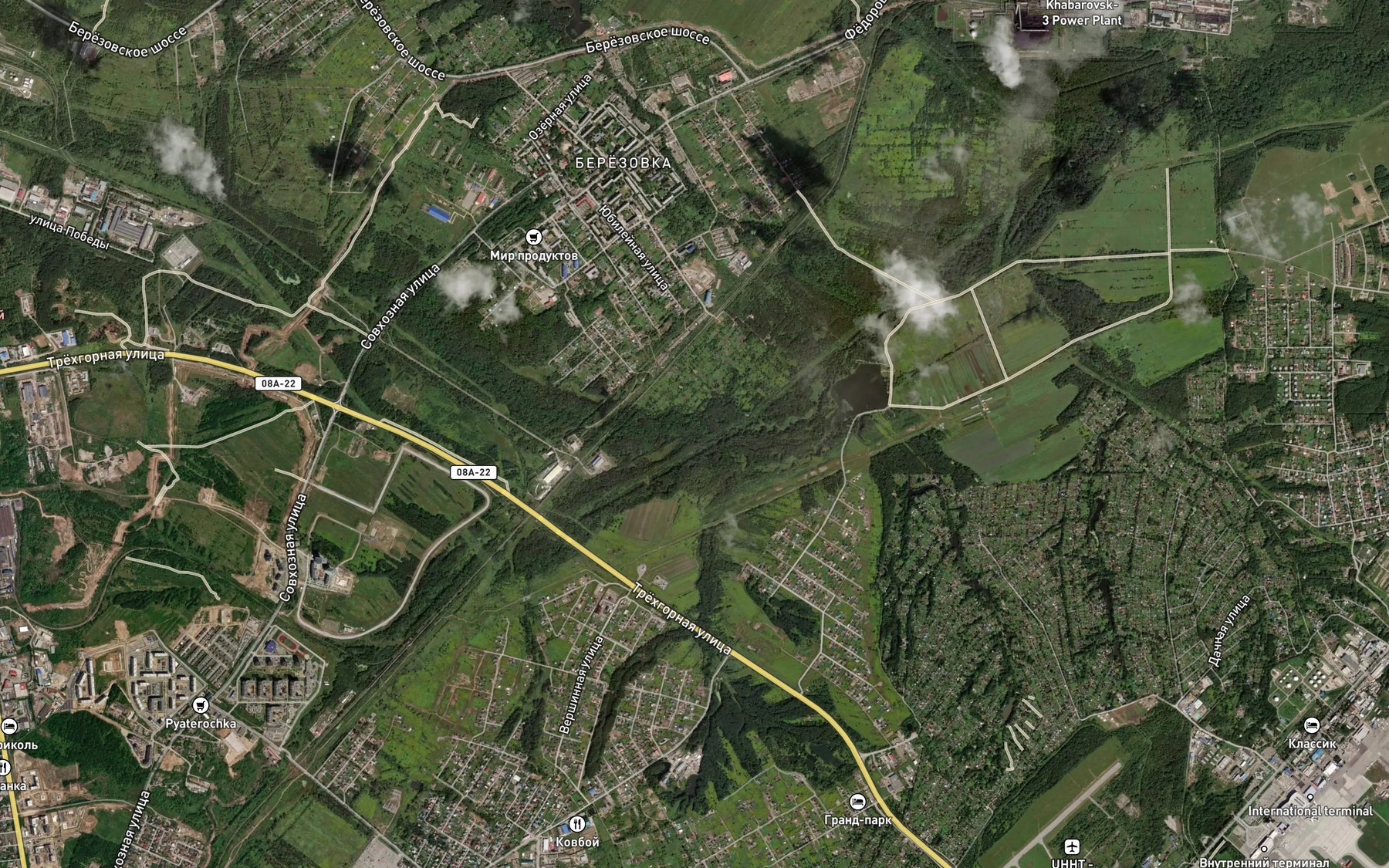 Satellite map of the Levaya Berezovaya