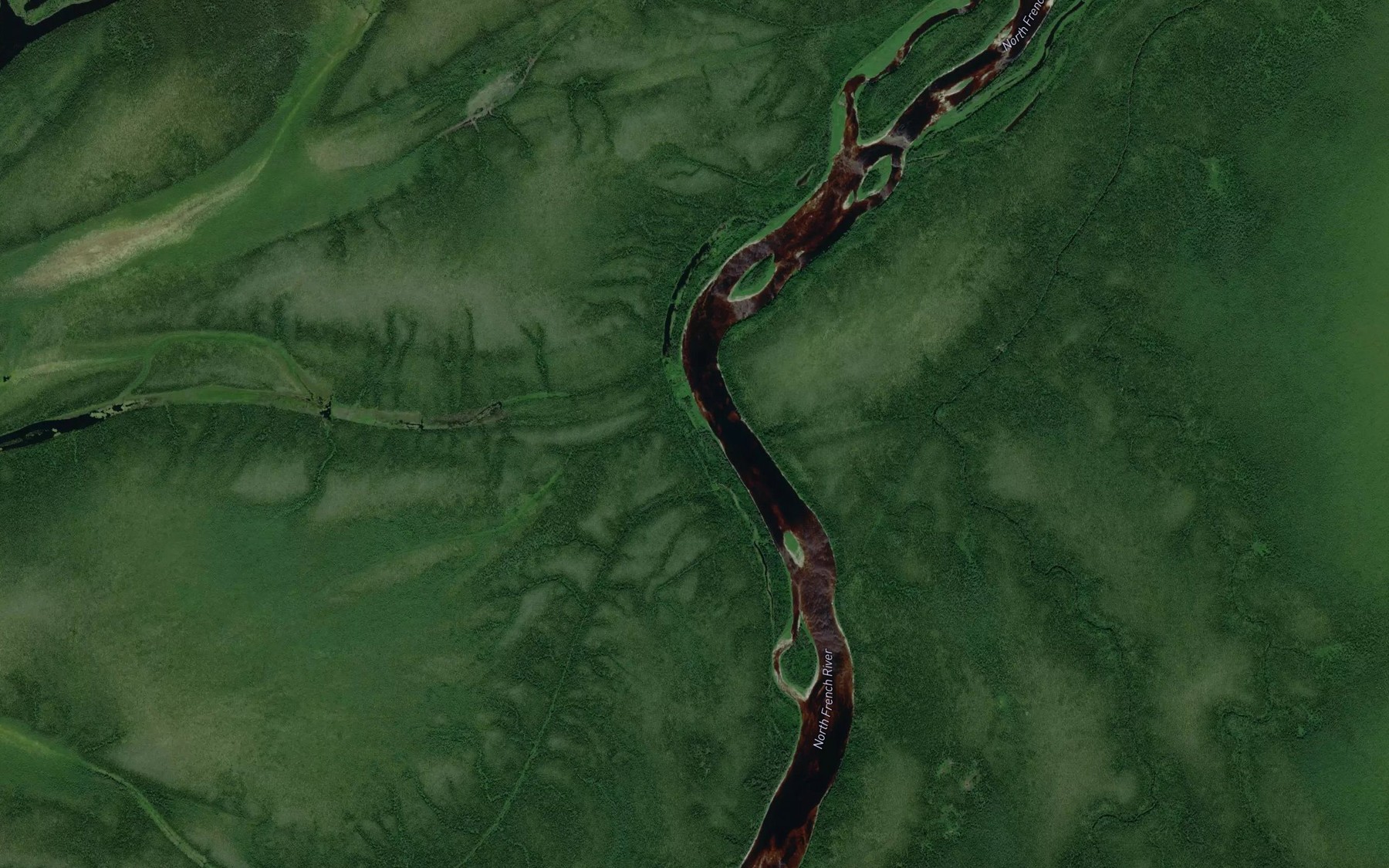 Satellite map of the Pitabeg Creek