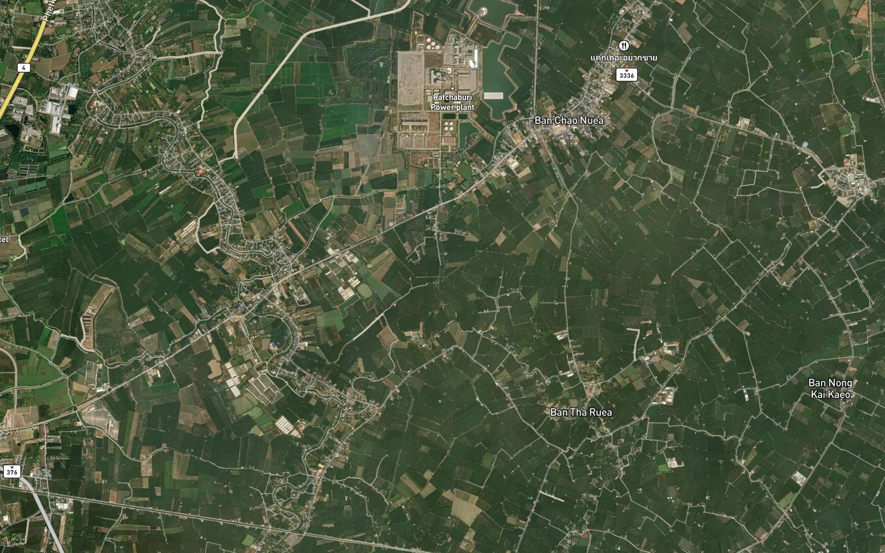 Satellite map of the Khlong Talat Khwai