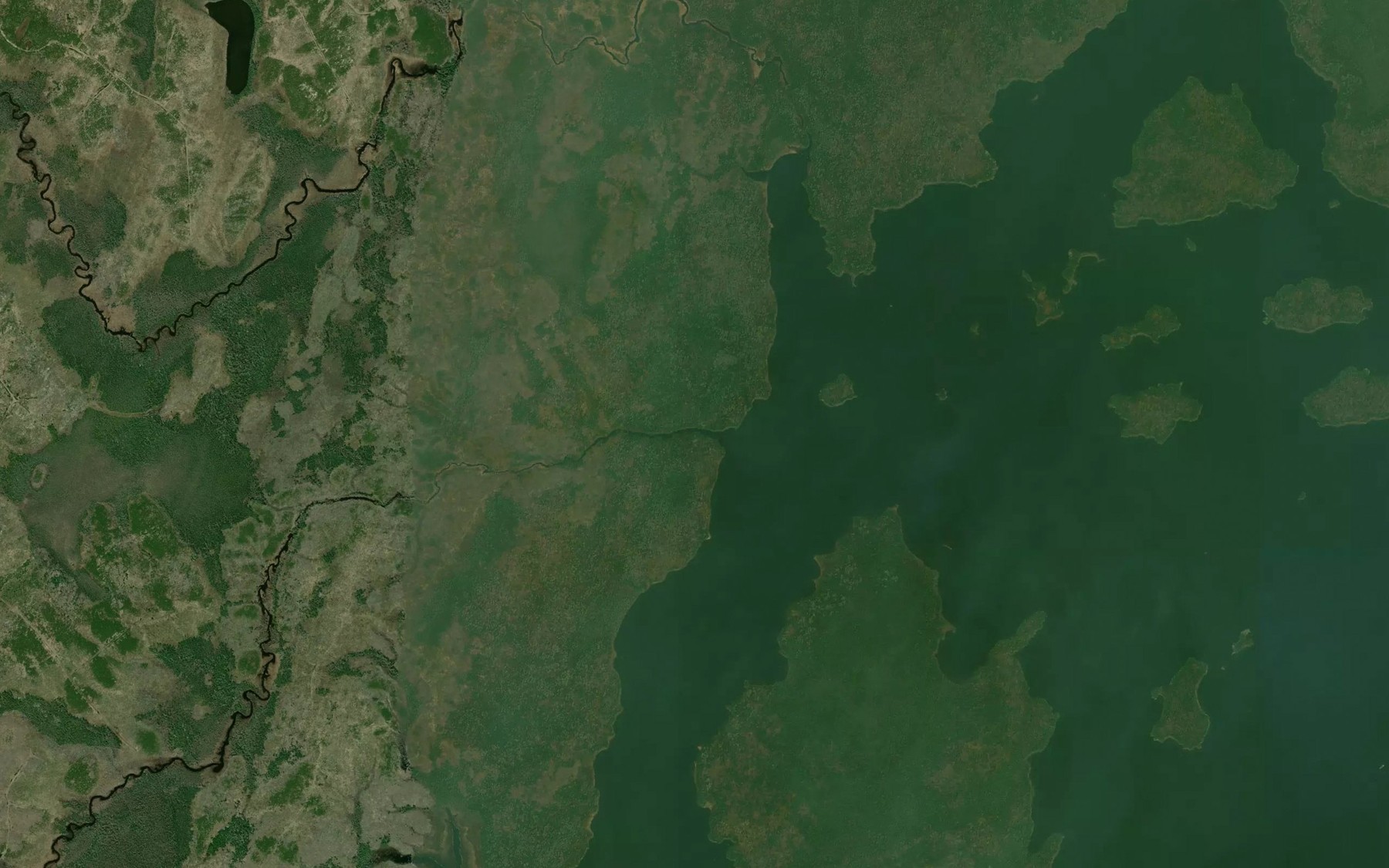 Satellite map of the Stoney Creek