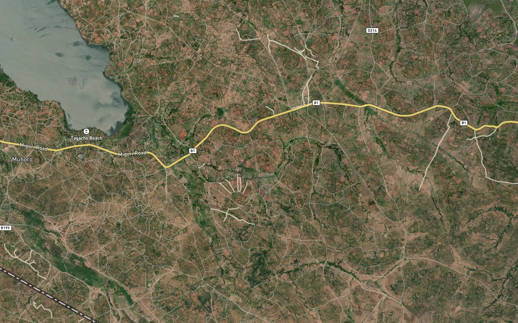 Satellite map of the Natchura