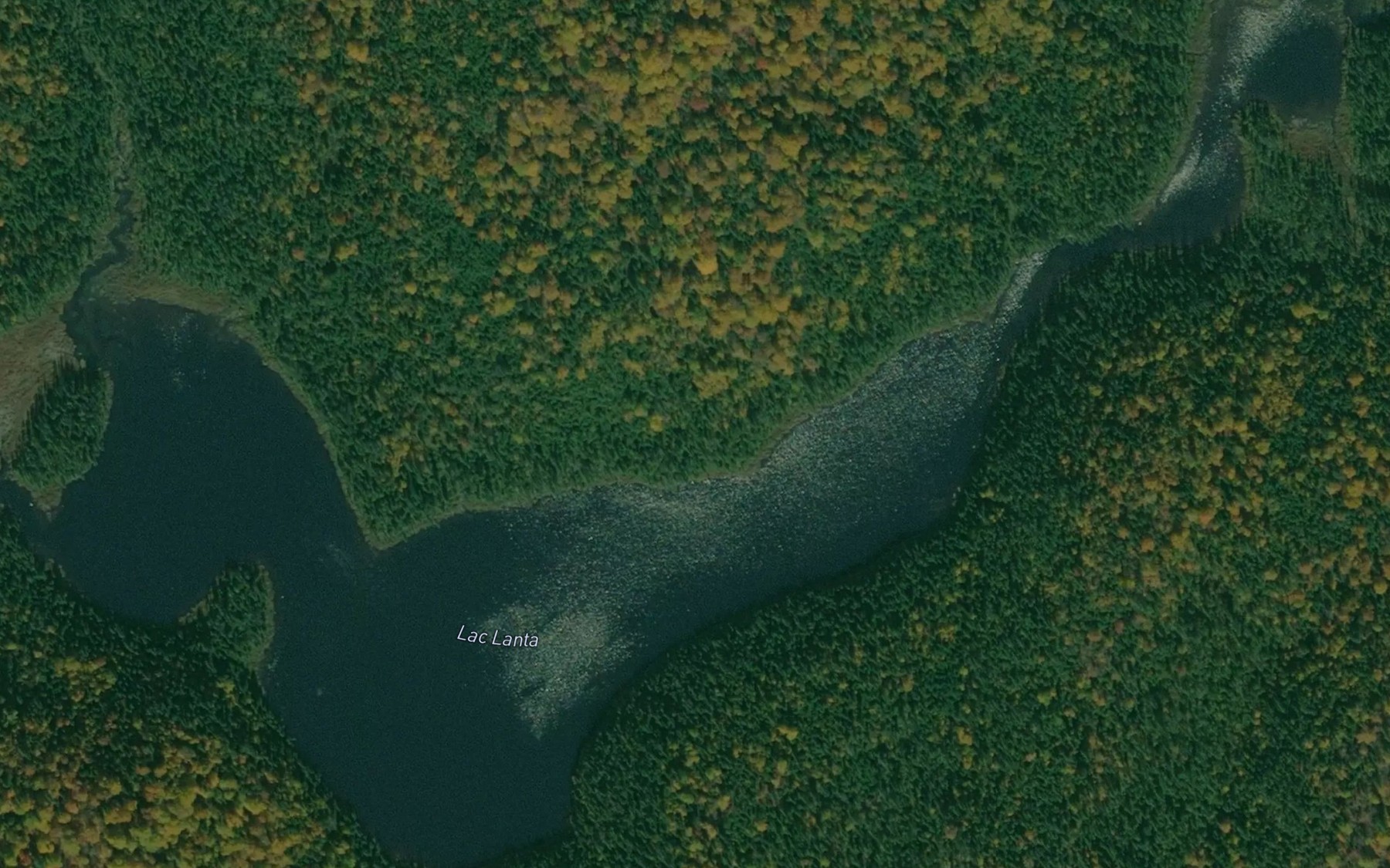 Satellite map of the Lac Lanta