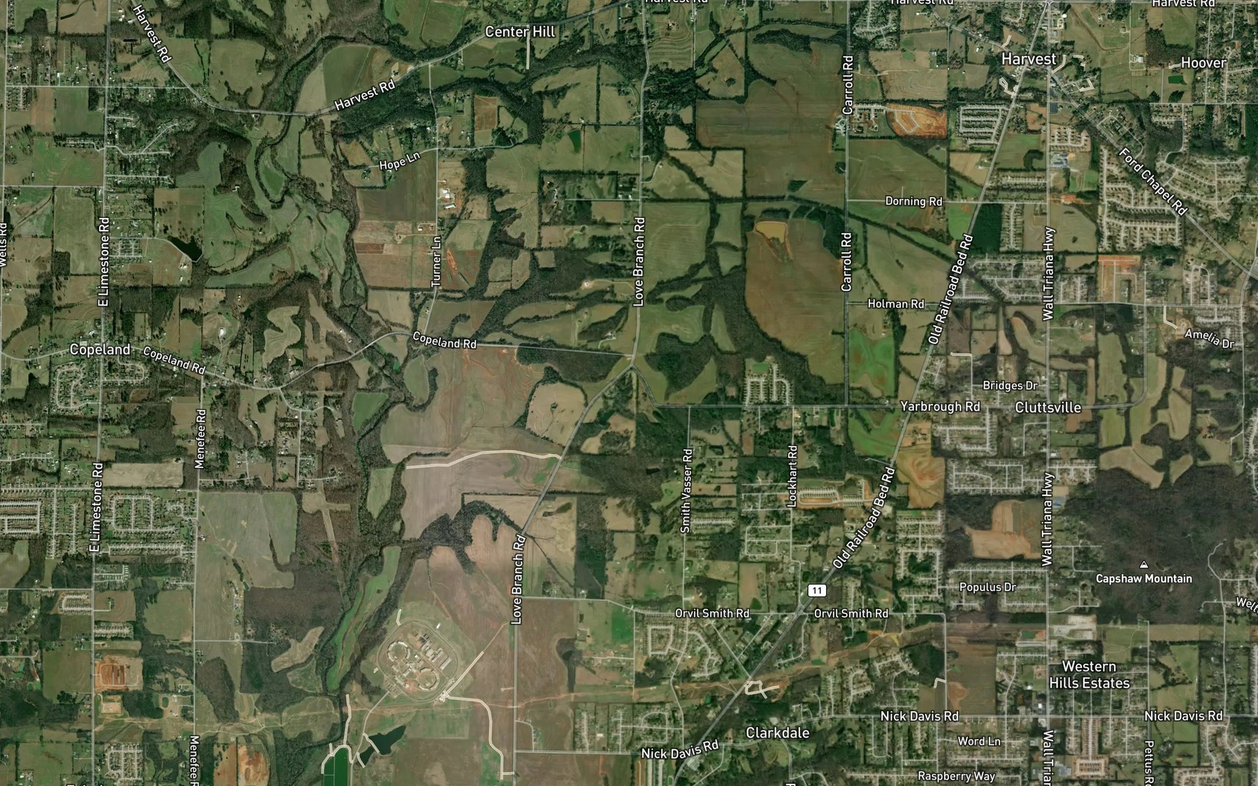 Satellite map of the Nelson Spring