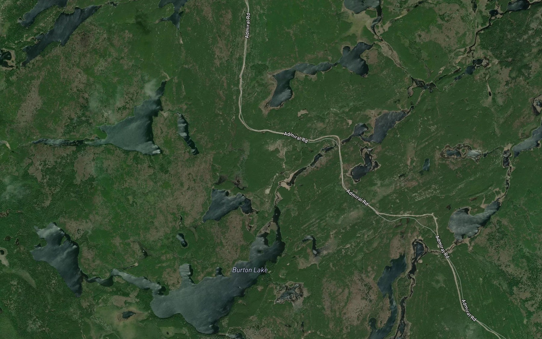 Satellite map of the Admiral Creek