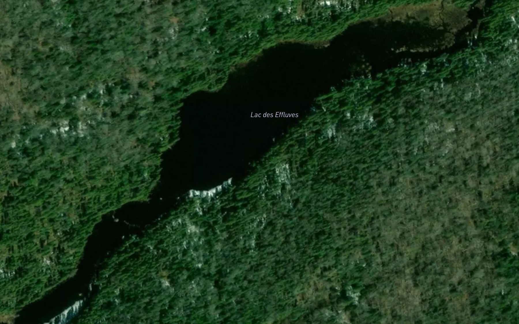 Satellite map of the Lac des Effluves